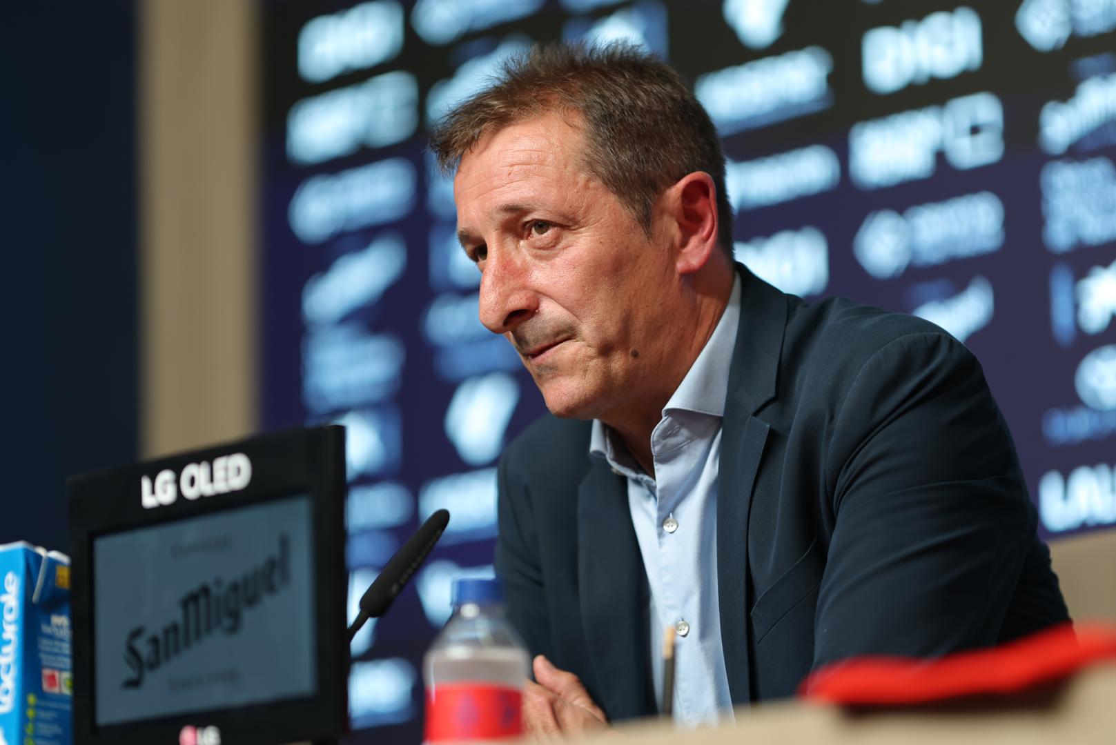 Ramis, durante su presentación como nuevo técnico de Osasuna