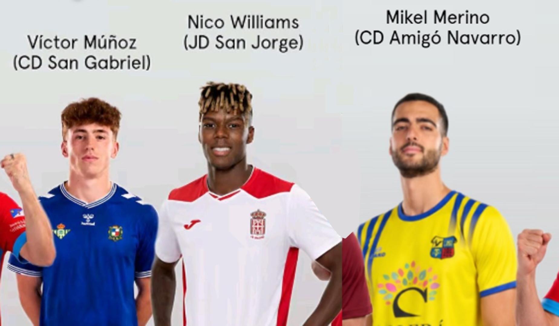 Imagen creada con IA de los futbolistas de la selección vistiendo las camisetas de sus primeros clubes