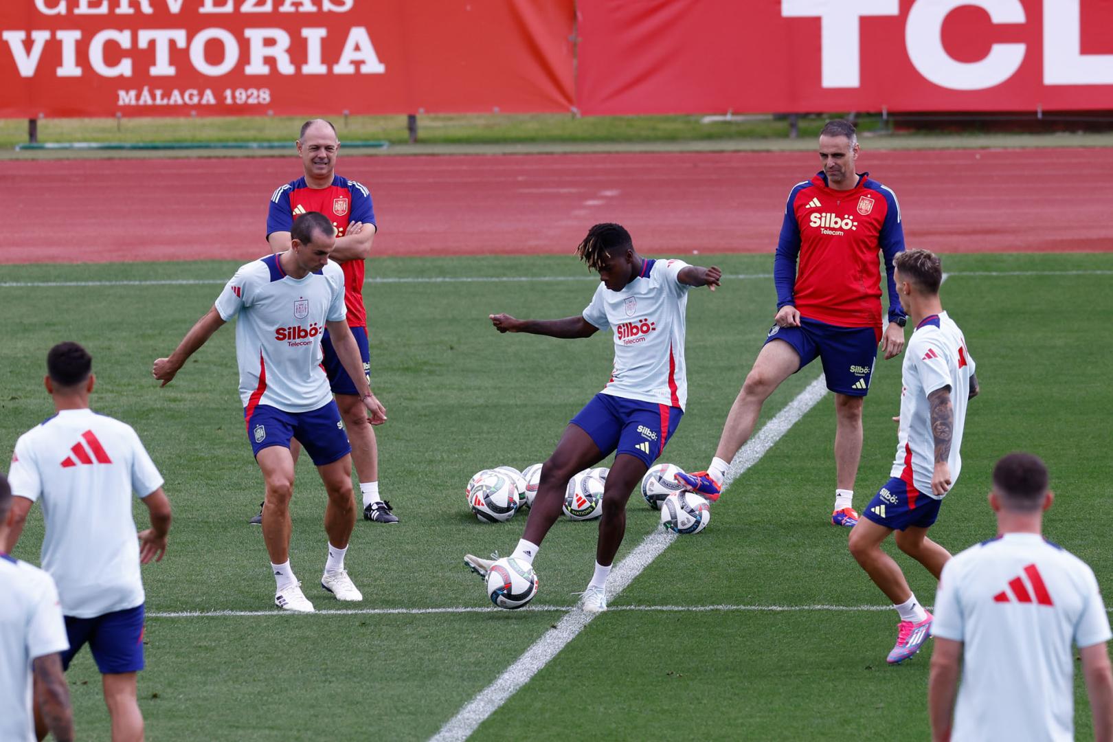 El exguardameta de Osasuna, durante un entrenamiento con la selección
