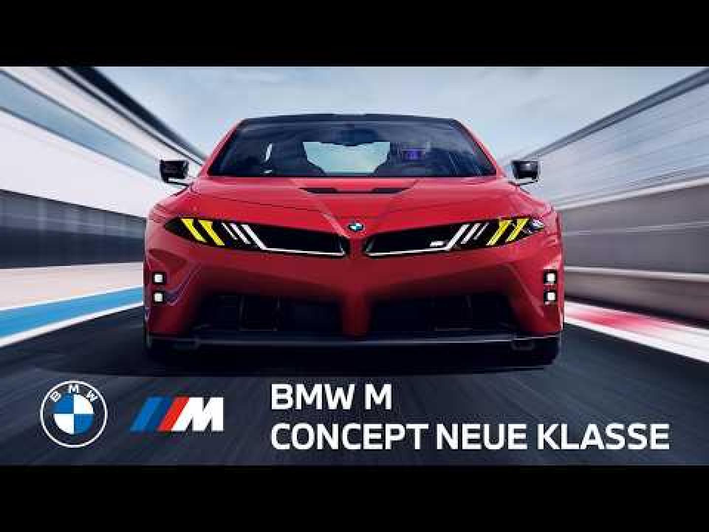 El BMW M Concept Neue Klasse, la máquina de conducción definitiva, en un anuncio rodado en el circuito navarro de Los Arcos