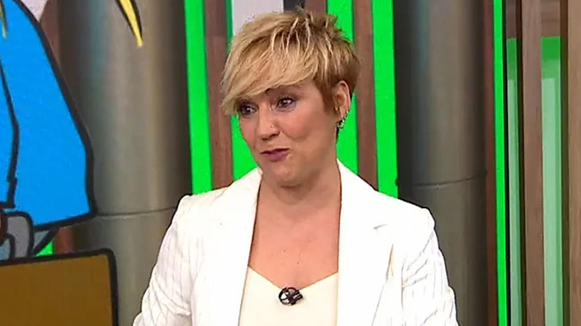 Cristina Pardo, emocionada durante su último programa de 'Más vale tarde' del pasado viernes, el día de su despedida de laSexta