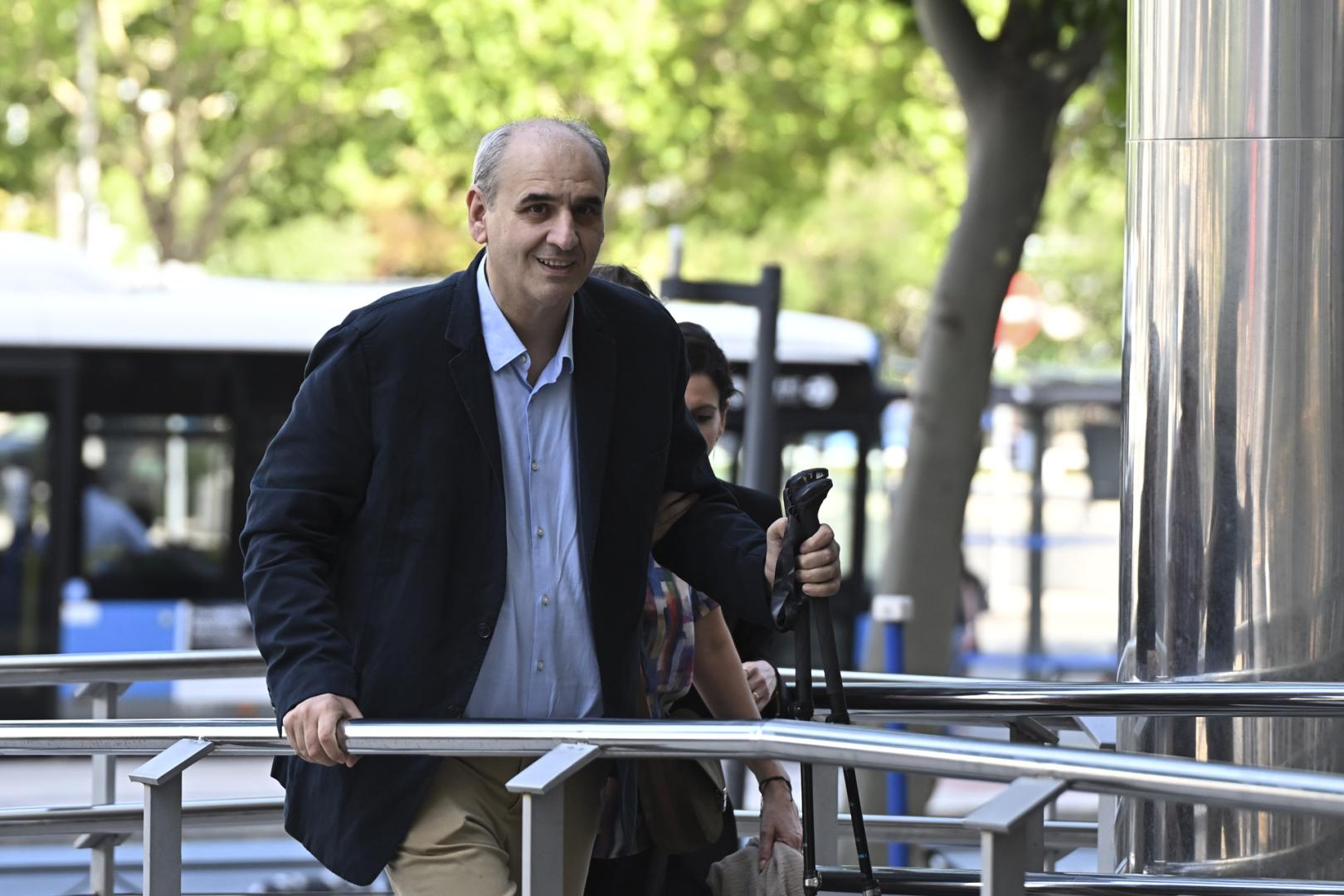 El empresario Juan Carlos Barrabés, a su llegada al Tribunal de Instancia de Madrid este 15 de junio