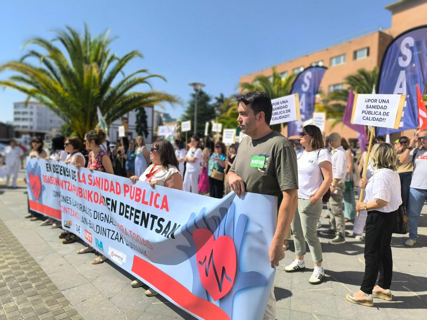 Concentración, este martes, en el centro de consultas Príncipe de Viana
