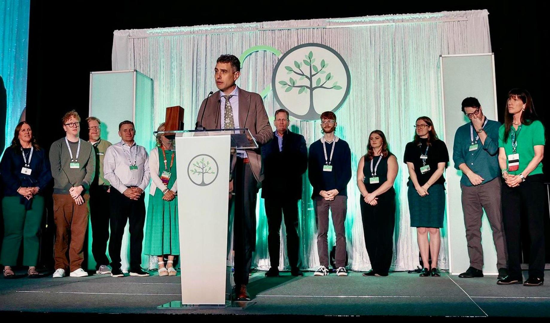 Jesús Bañales, en la entrega del Premio Mark Clements de Investigación 2026