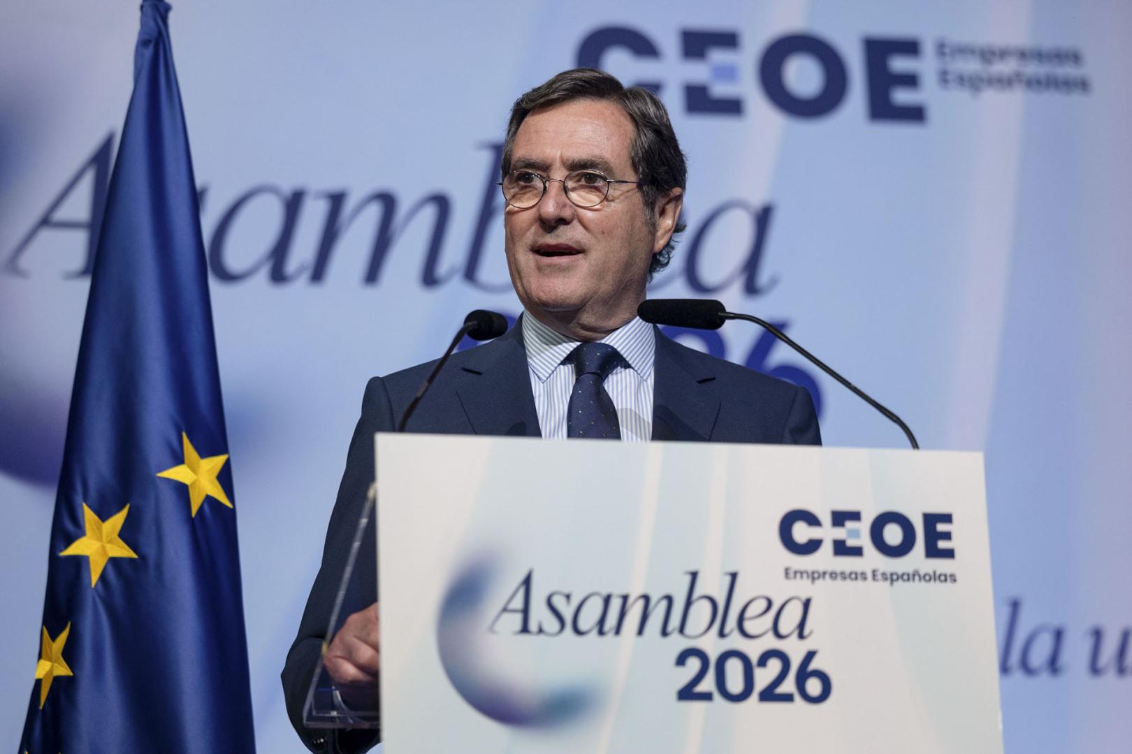 Antonio Garamendi interviene en la Asamblea General de la CEOE