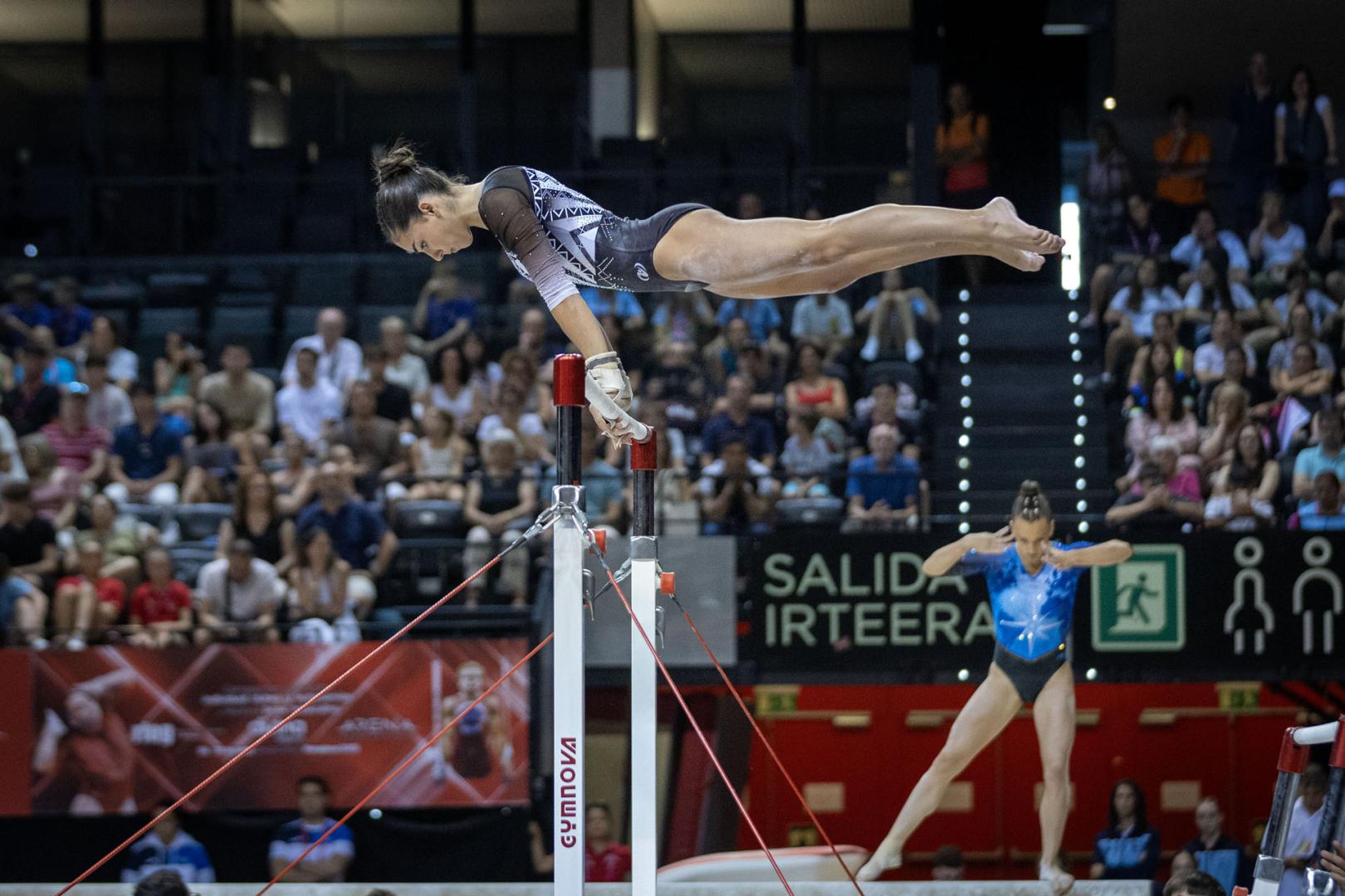 Gimnastas en el Campeonato de España del 2025 en el Navarra Arena