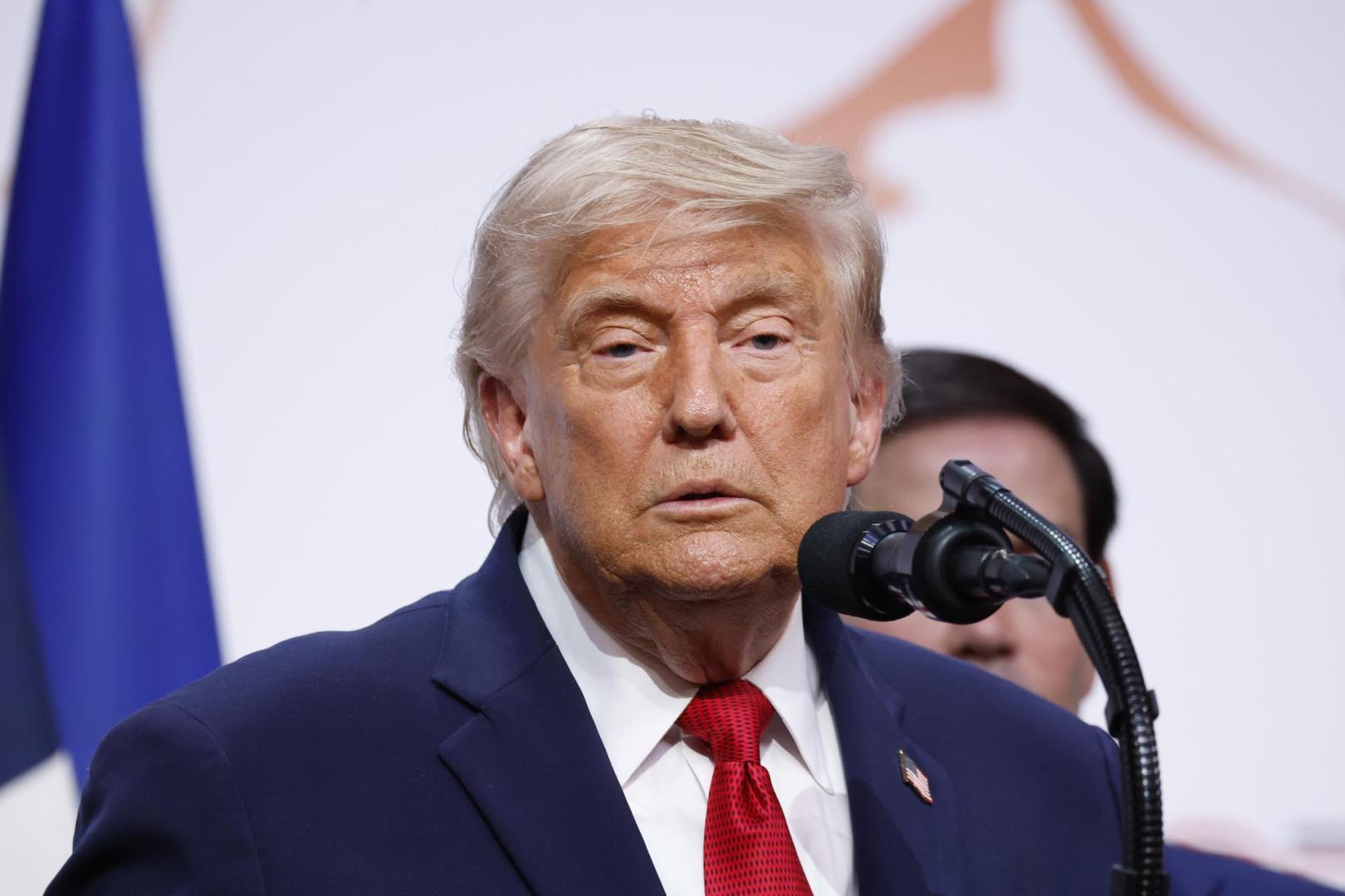 Donald Trump, en su comparecencia ante la prensa en la cumbre del G7