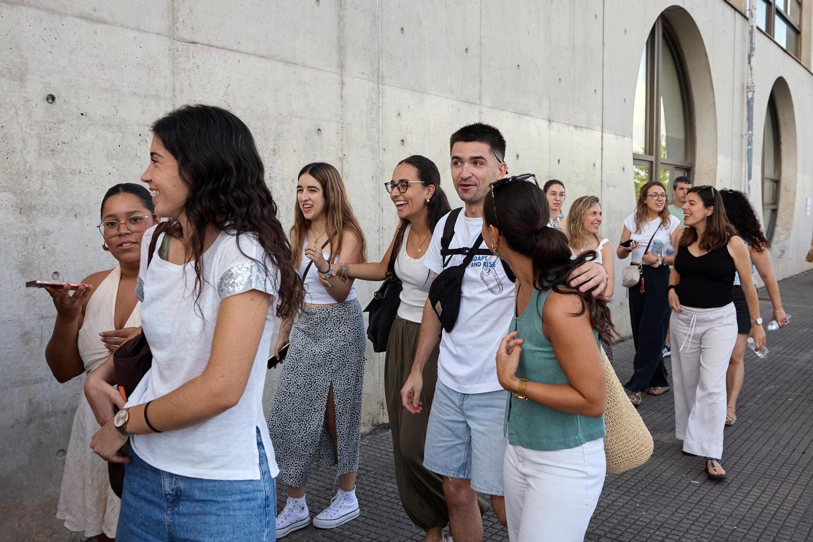 Foto de la OPE de maestros en la Universidad Pública de Navarra.