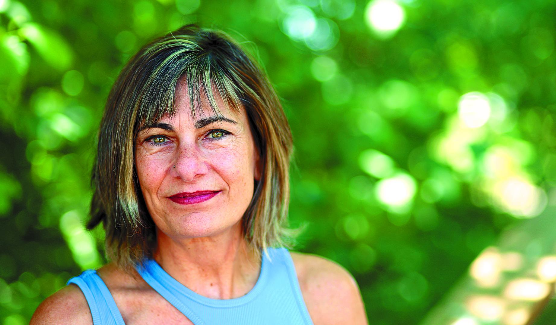 La escritora Nuria Viedma, fotografiada en Mutilva