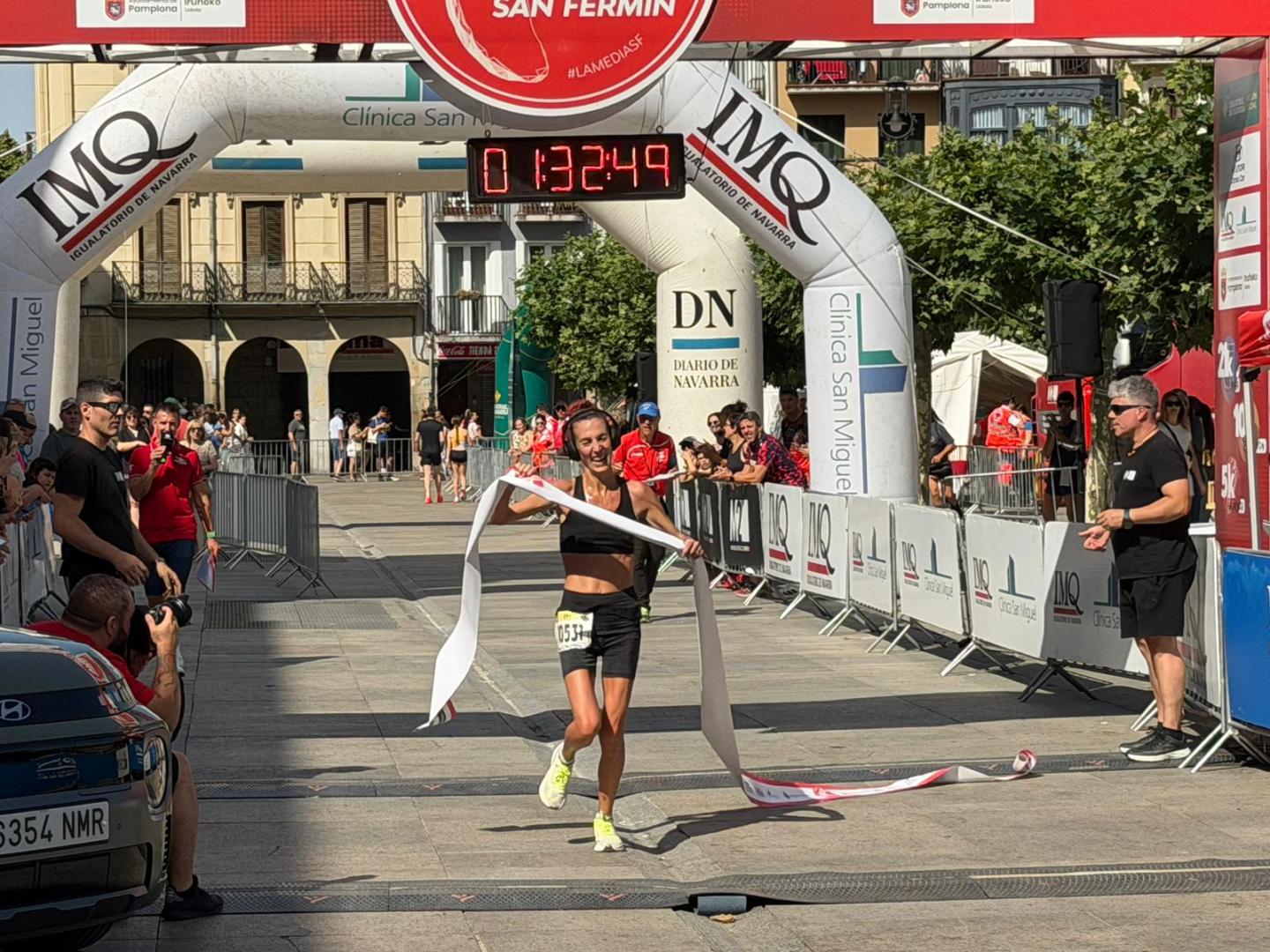 Nerea Jaso, vencedora de la prueba de 10 kilómetros en La Media San Fermín