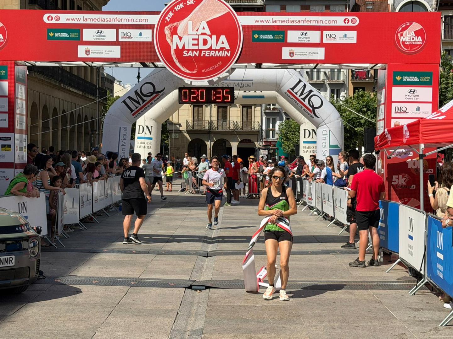Silvia Villanueva, ganadora de la carrera de 5 k.