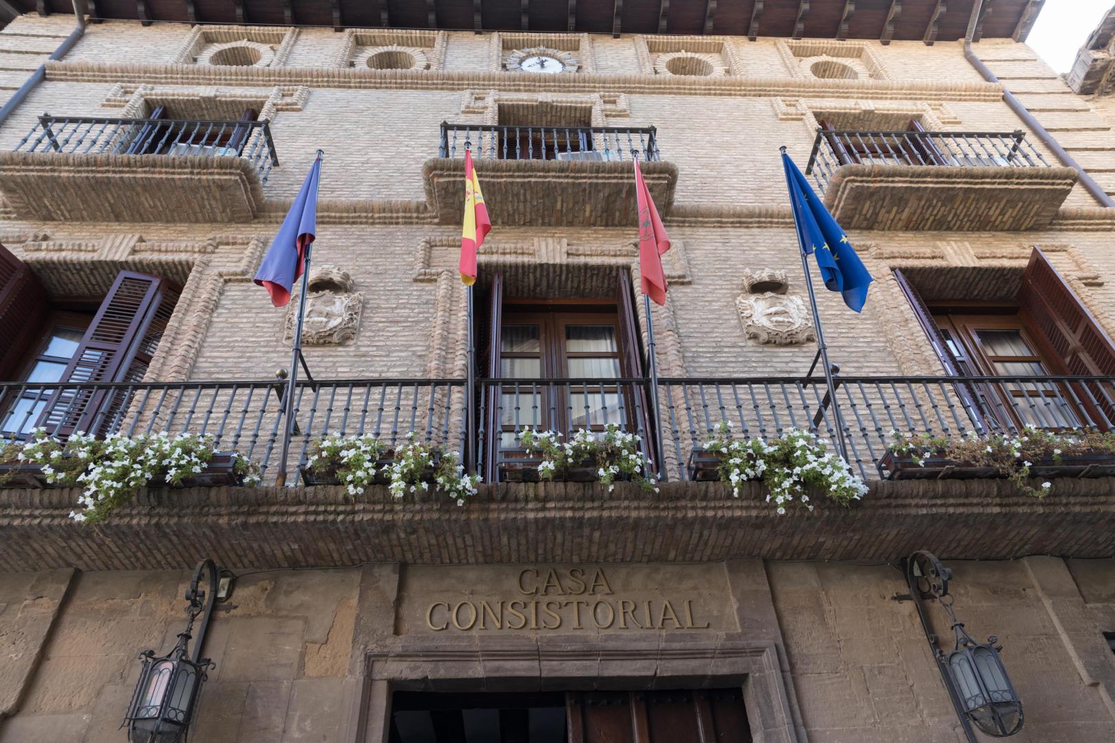 Imagen de la fachada de la Casa Consistorial de Corella