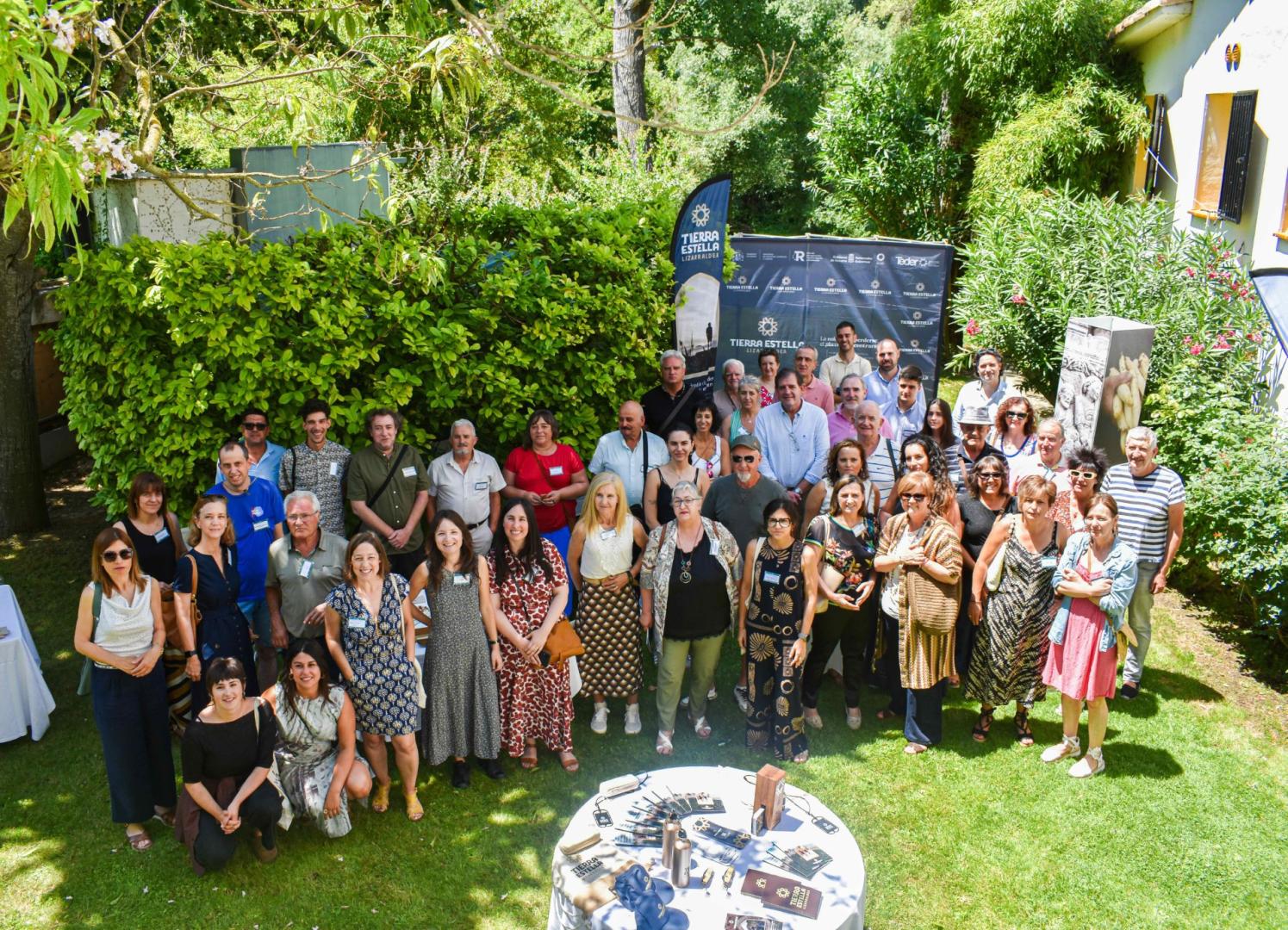 Representantes del sector turístico de Tierra Estella durante el encuentro del 17 de junio en el que Teder les trasladó el balance de los proyectos con 4,7 millones de fondos europeos.