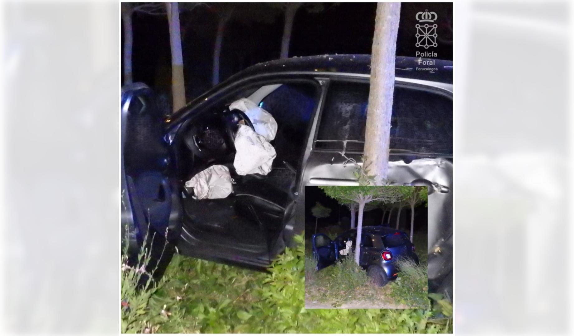 Detalle del estado del vehículo tras el accidente