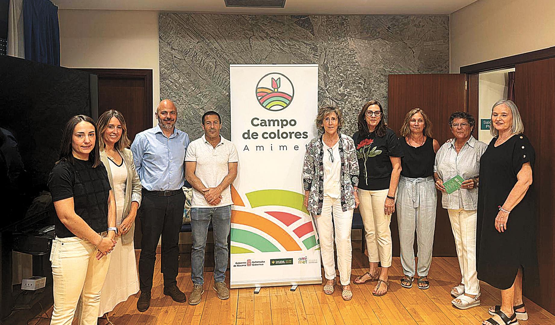 Un momento de la presentación del programa Campo de Colores en Peralta