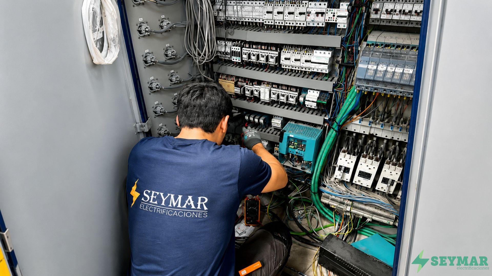 Un técnico de Seymar revisa una instalación industria