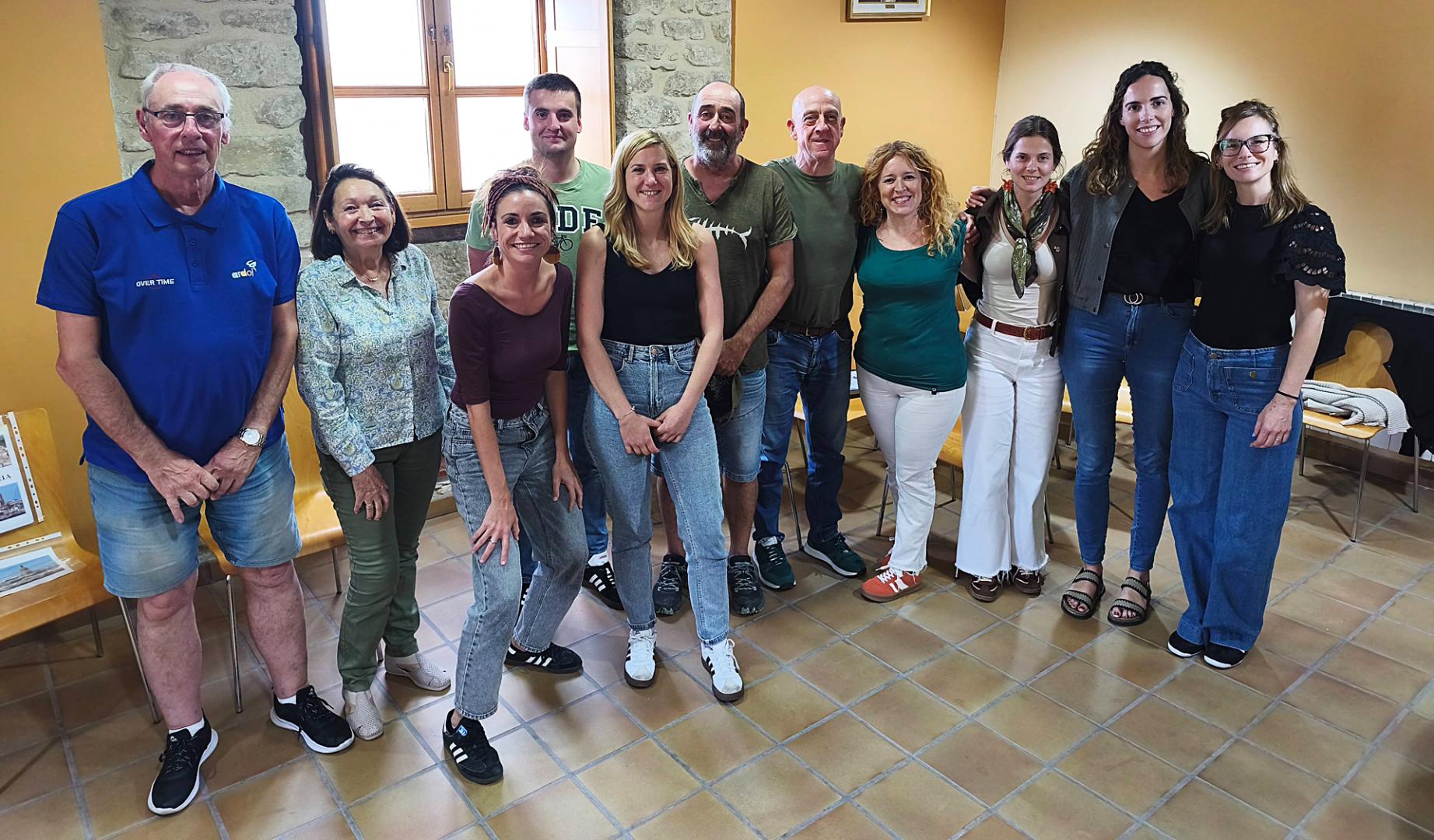 Participantes en el proceso durante una de las sesiones que se han llevado a cabo en Mendigorría