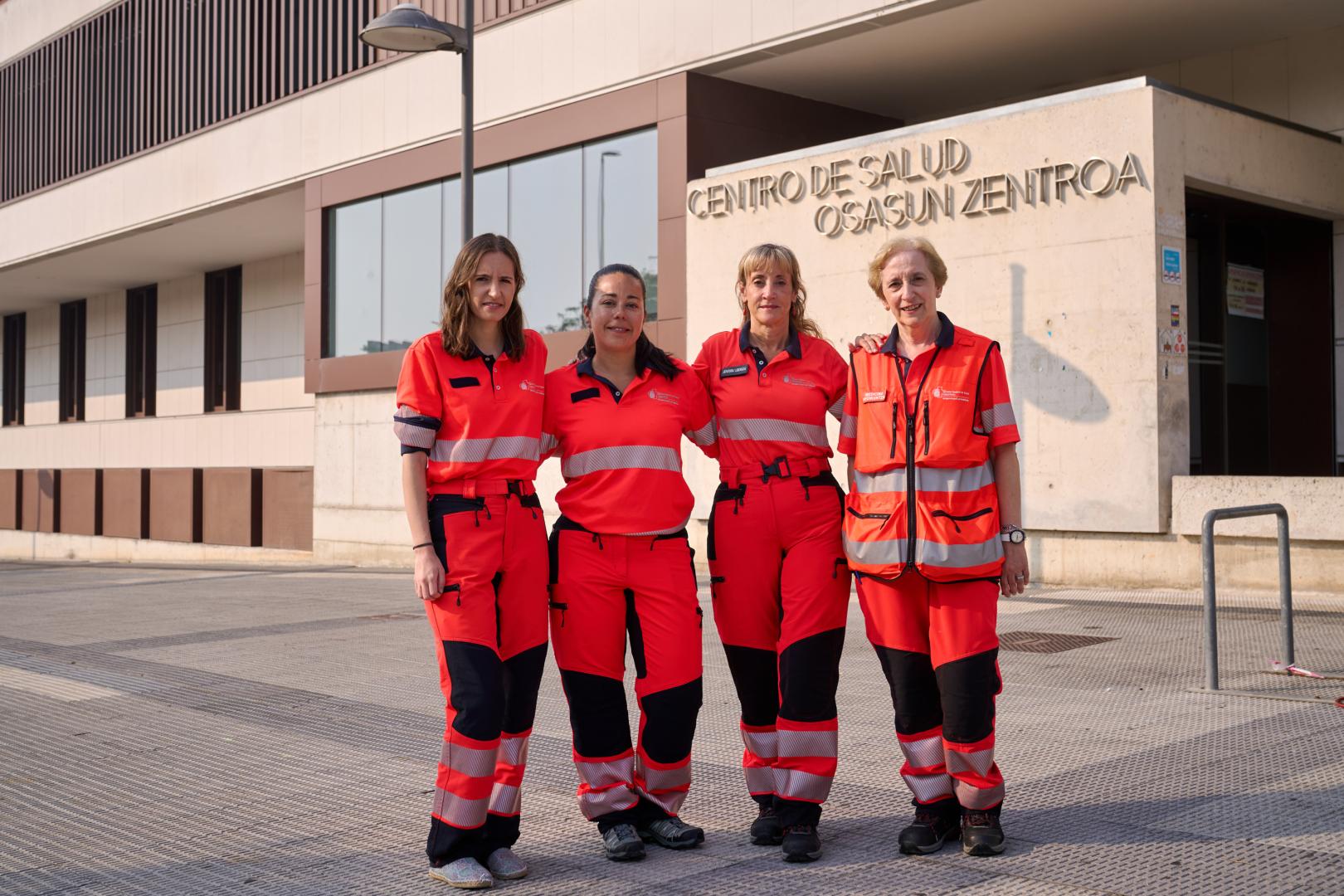 Integrantes del Servicio de Urgencias de Navarra, lanzadores del Chupinazo de San Fermín 2026.