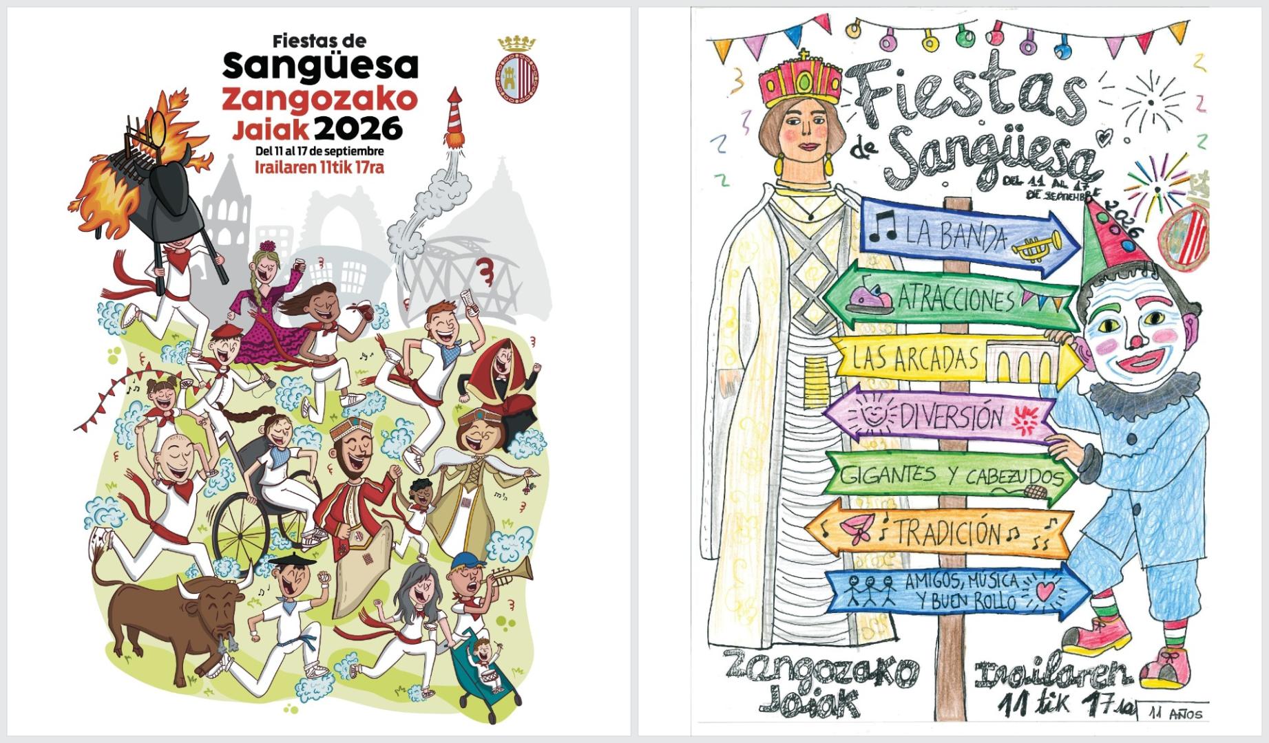 Carteles de las fiestas de Sangüesa 2026
