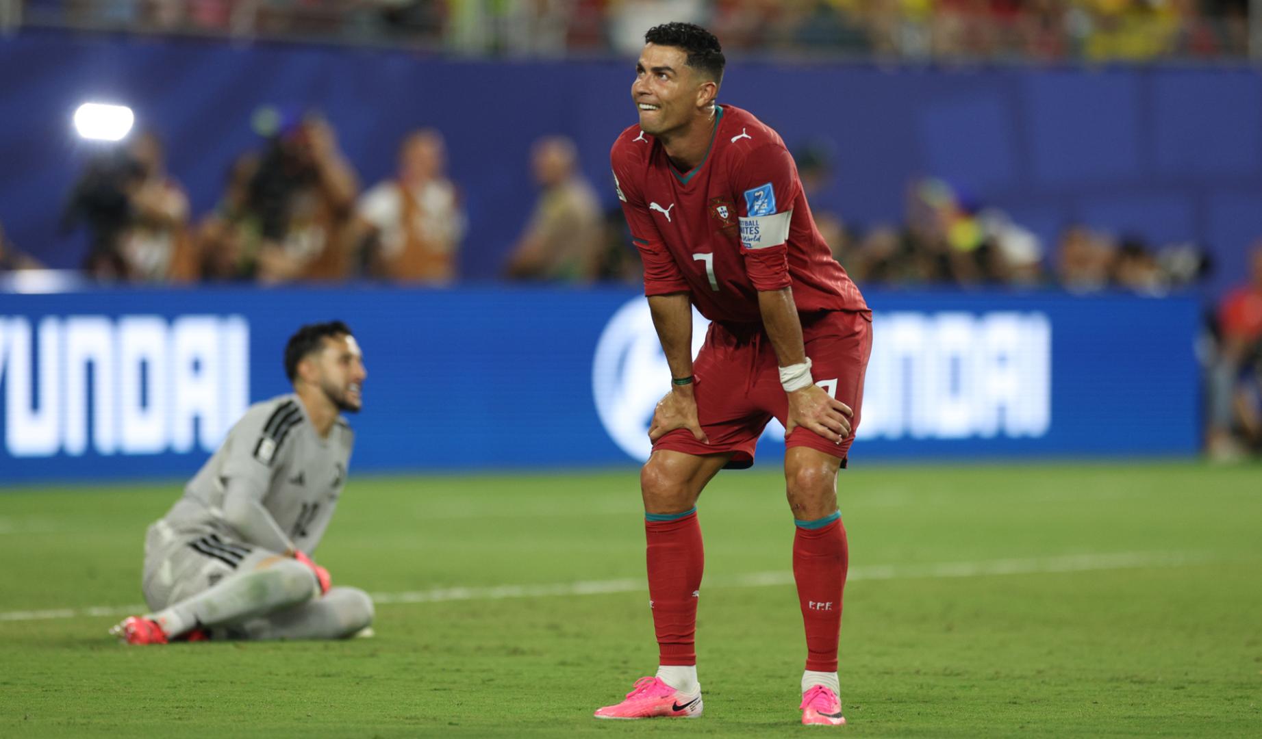 Cristiano Ronaldo durante el partido frente a Colombia