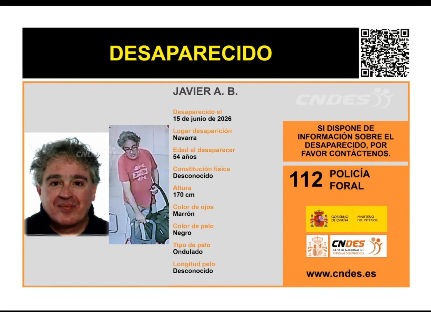 Imagen difundida por la Policía Foral