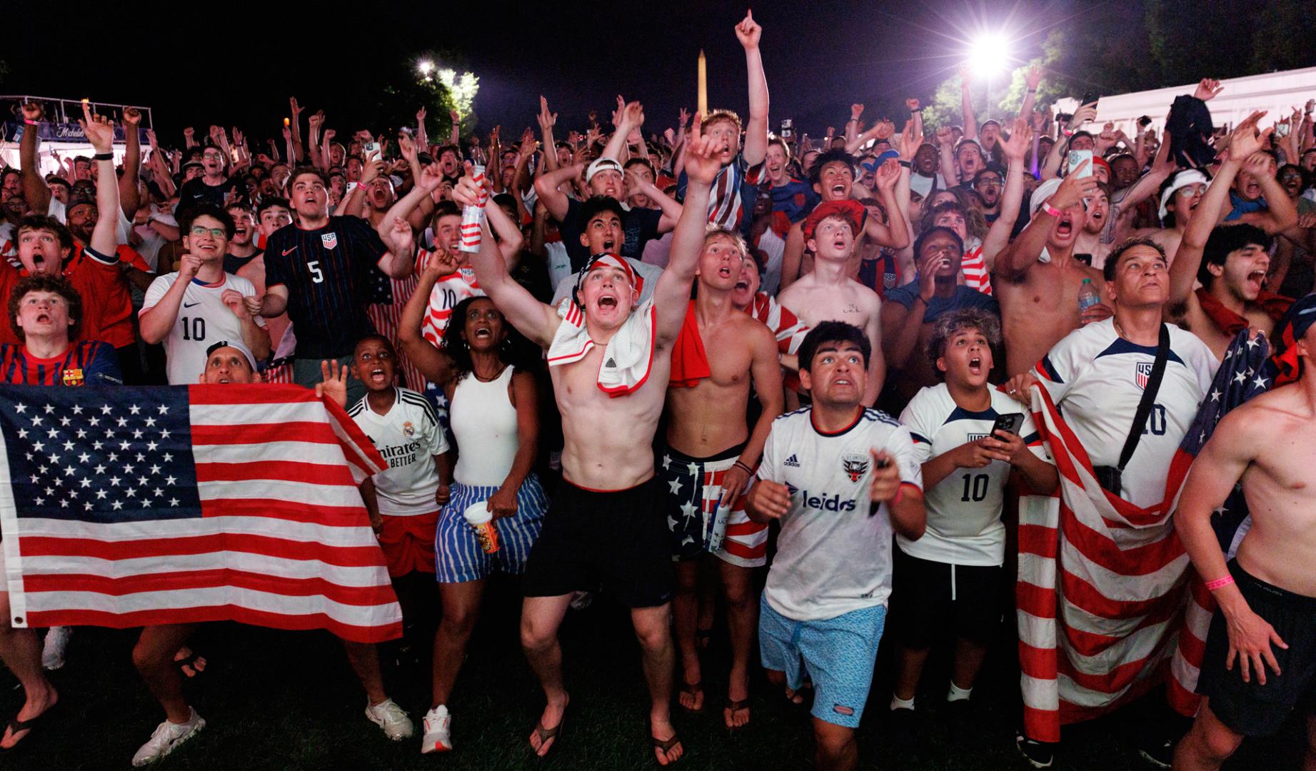 Una de las fan zone durante el presente Mundial