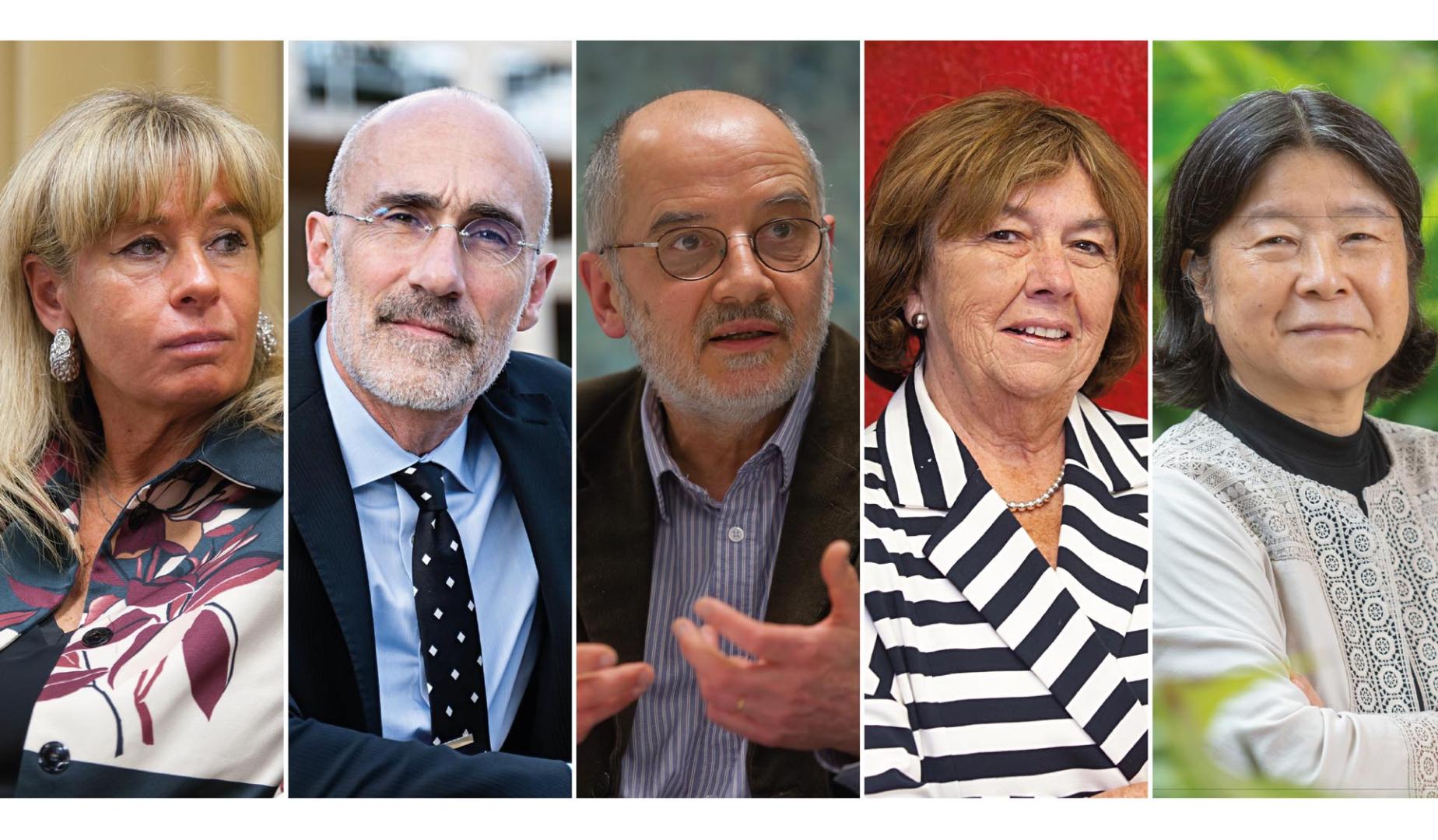 Geraldina Boni, Arthur C. Brooks, Emmanuel Derieux, Dorothy Jones y Yuriko Saito.
