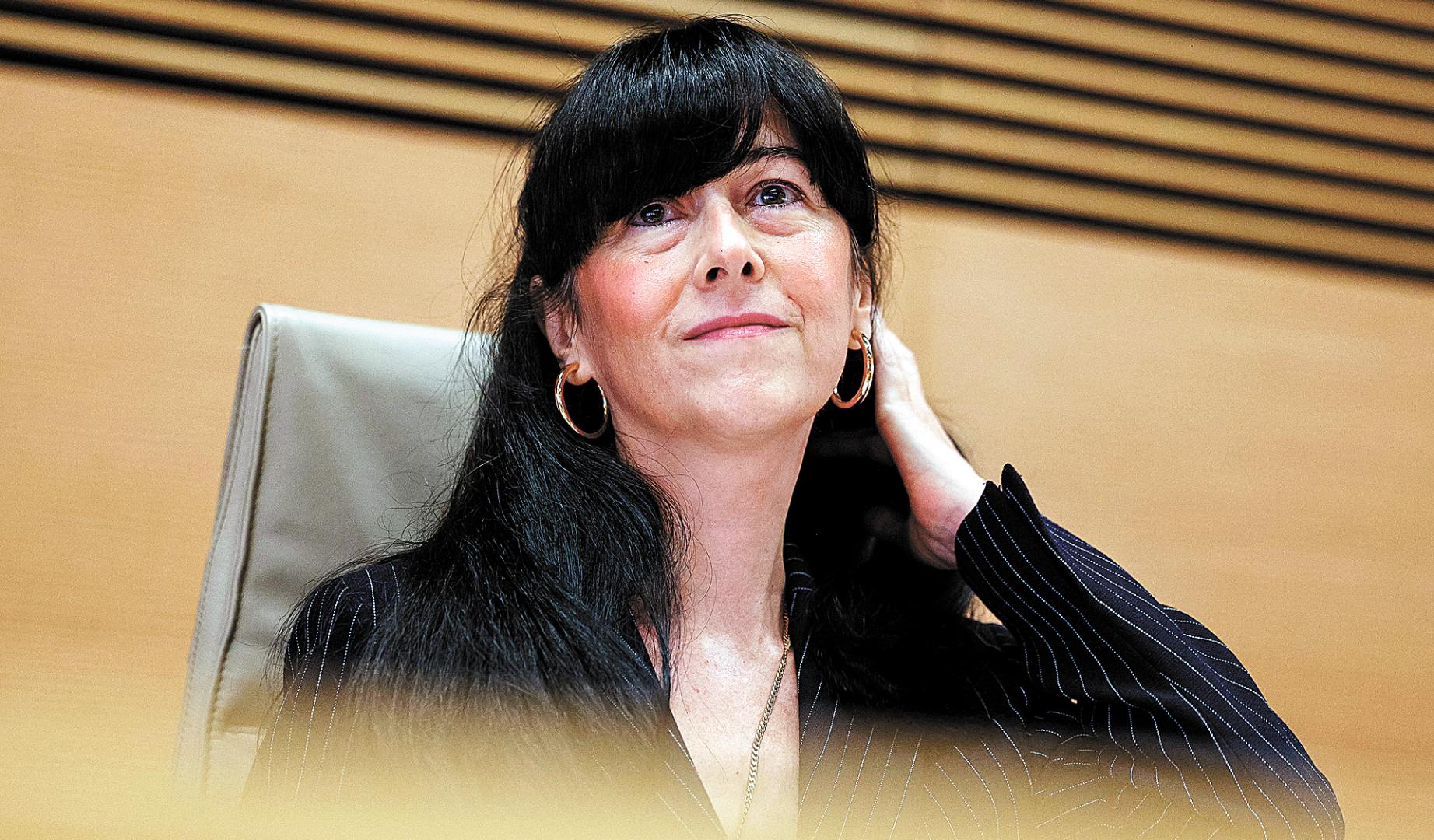 La presidenta de las SEPI, Belén Gualda, compareciendo el pasado 9 de junio ante la comisión mixta (Congreso y Senado) de Seguridad Nacional