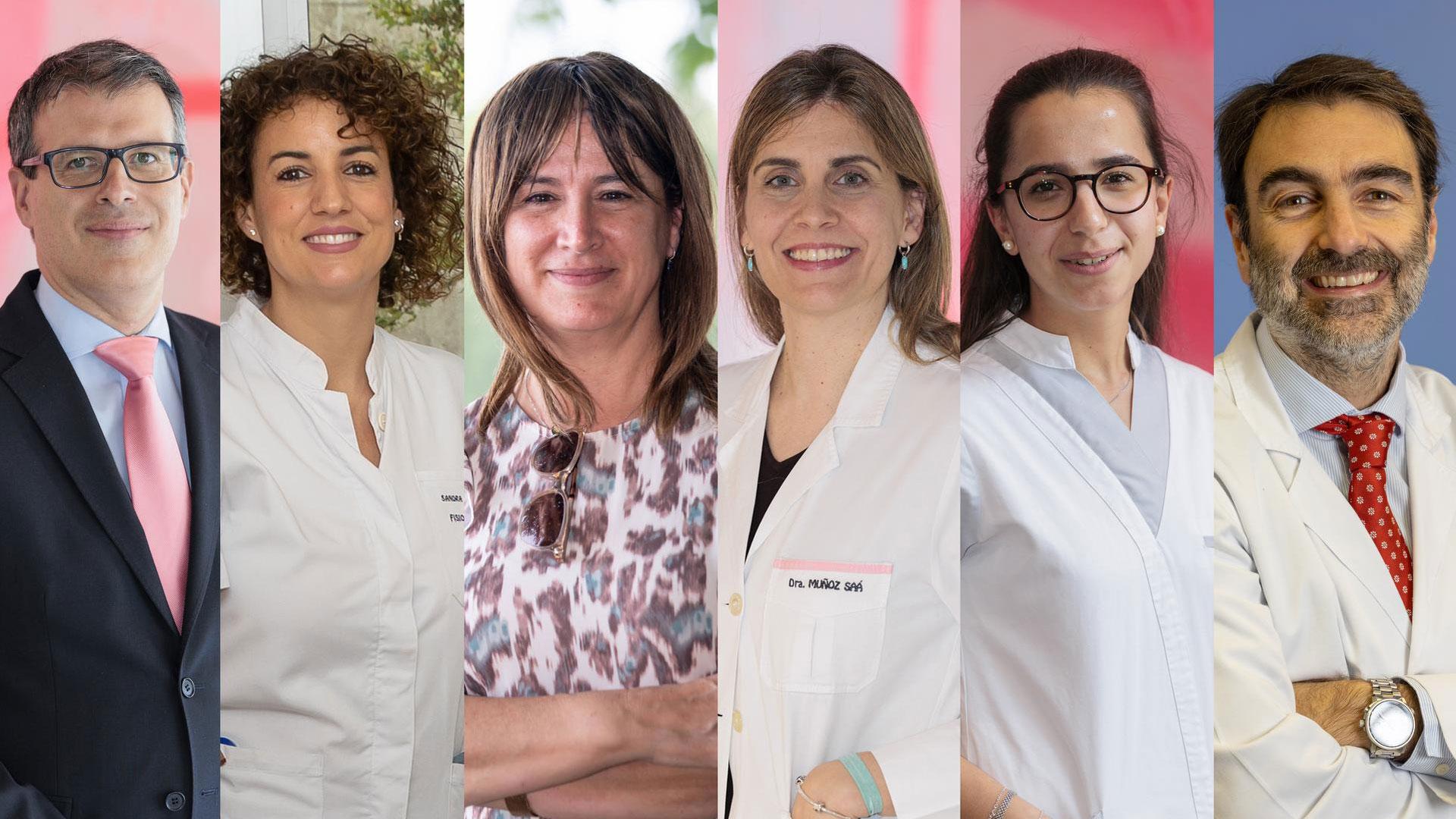 De izquierda a derecha, los profesionales reconocidos en la segunda edición del Reconocimiento Experiencia del Paciente: Félix Astillero González del Campo, Sandra Iturralde Esteban, Marian Jurado López, Laura Muñoz Sáa, Beatriz Ruiz Pedraza y Álvaro Ruiz Zambrana han sido galardonados con los premios del Reconocimiento de Experiencia del Paciente