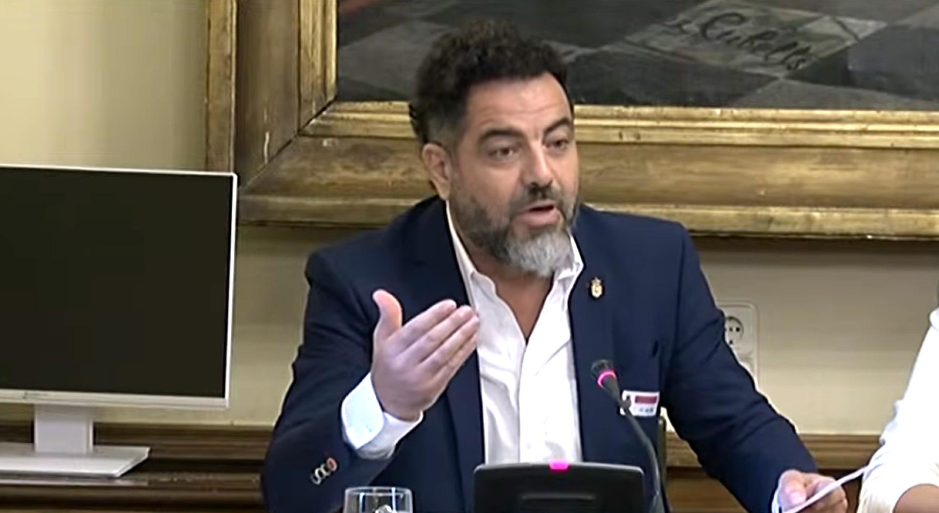 Ramón Alzórriz, durante la comparecencia en el Senado.