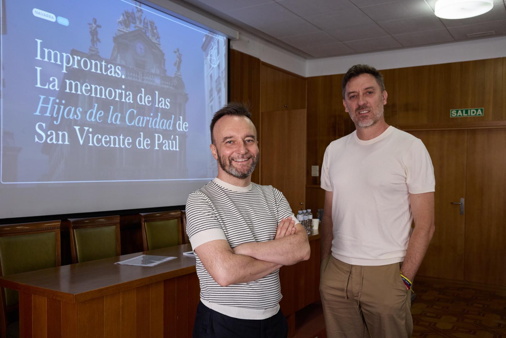 Ricardo Torregrosa y Carlos Piñeral, parte de la acción social de las Hijas de la Caridad en Navarra
