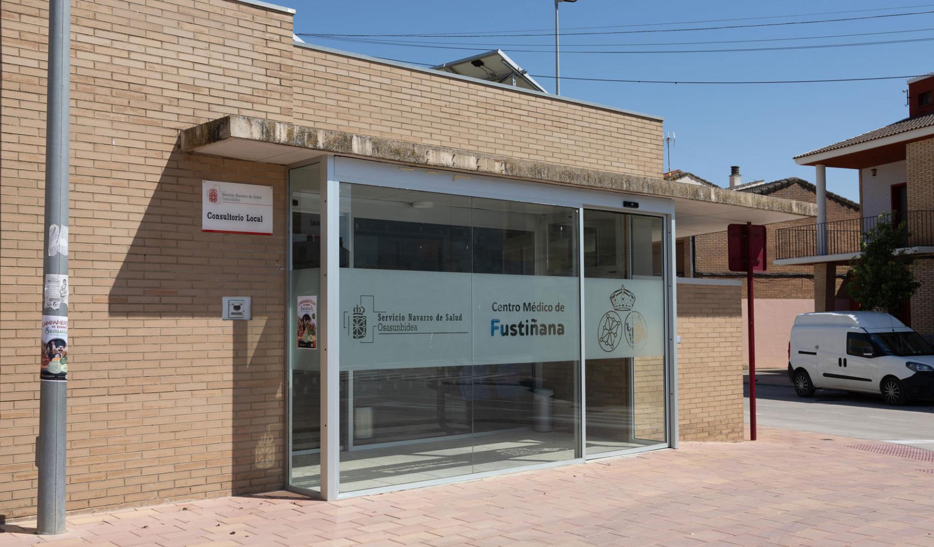 Imagen del Centro de Salud de Fustiñana, ubicado en el número 2 de la calle Valle del Roncal.