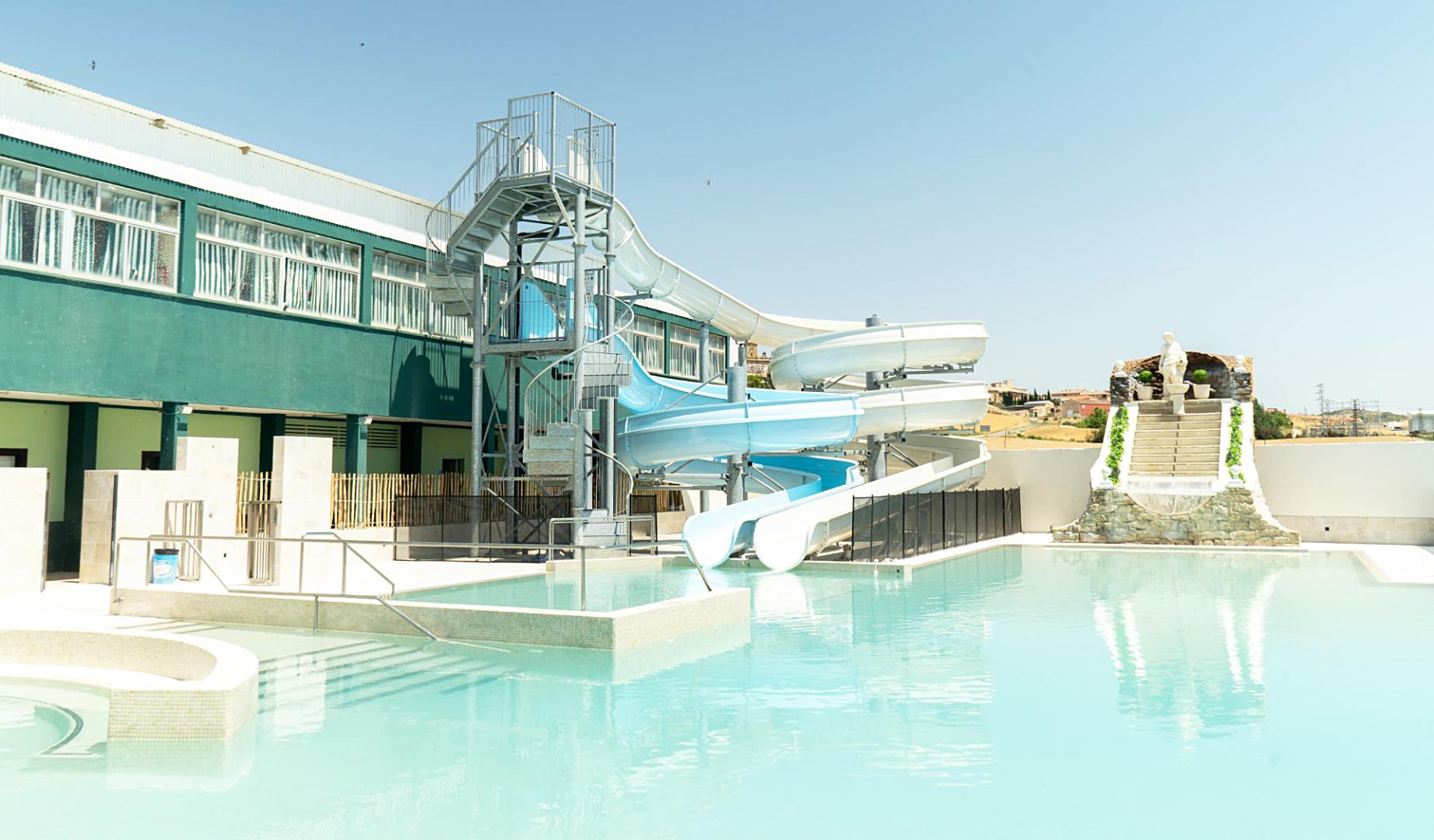 Nueva zona de recreo acuático en el camping El Molino de Mendigorría