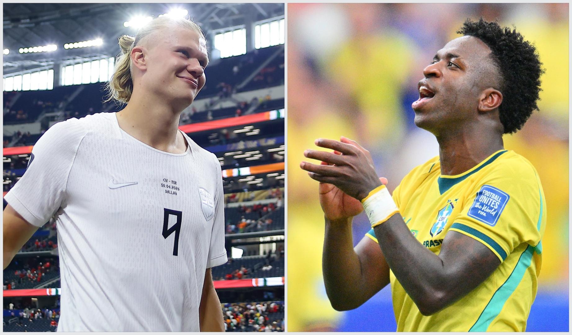 Erling Haaland y Vinícius Júnior, goleadores del Mundial 2026