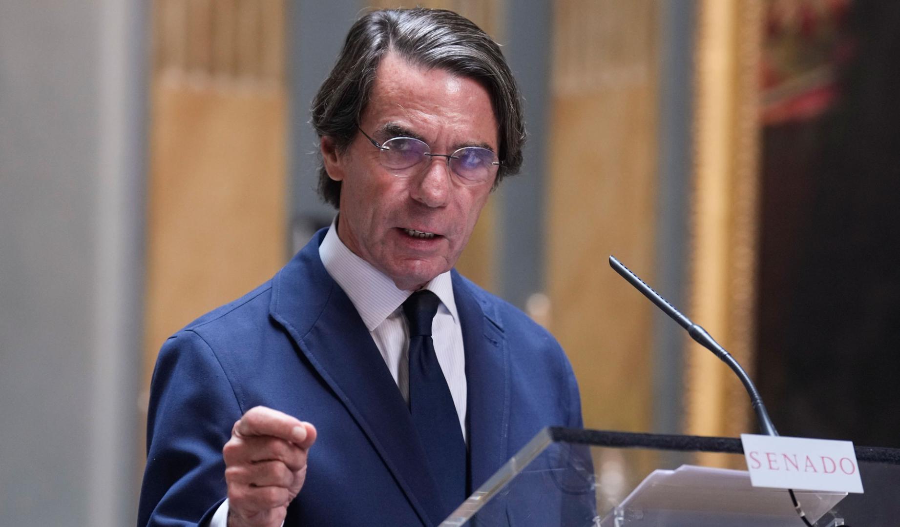 El expresidente del Gobierno José María Aznar, en una imagen de hace días