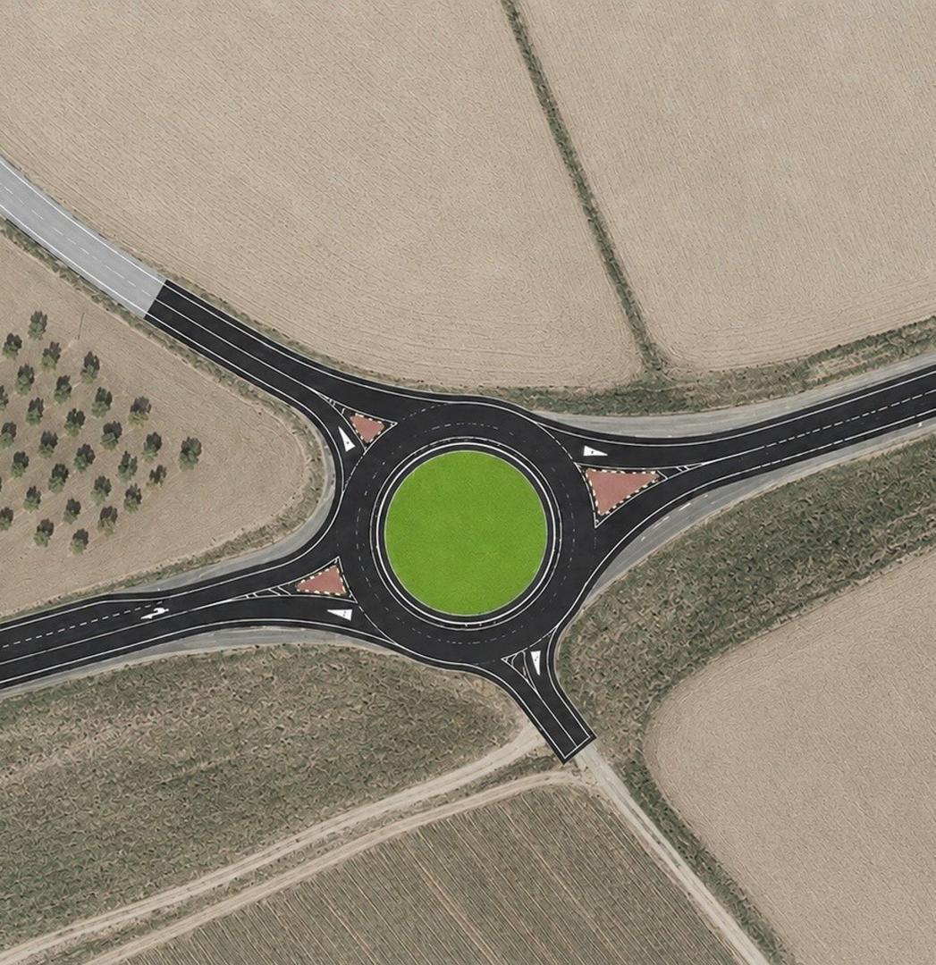 Imagen de la nueva glorieta proyectada en Buñuel