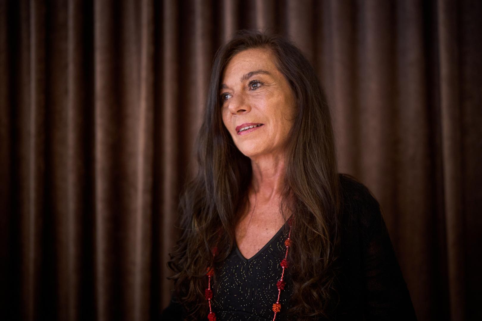 Mariana Travacio, este lunes 29 de junio en Pamplona, donde habló en la librería Walden de sus obras publicadas con la editorial catalana Las afueras