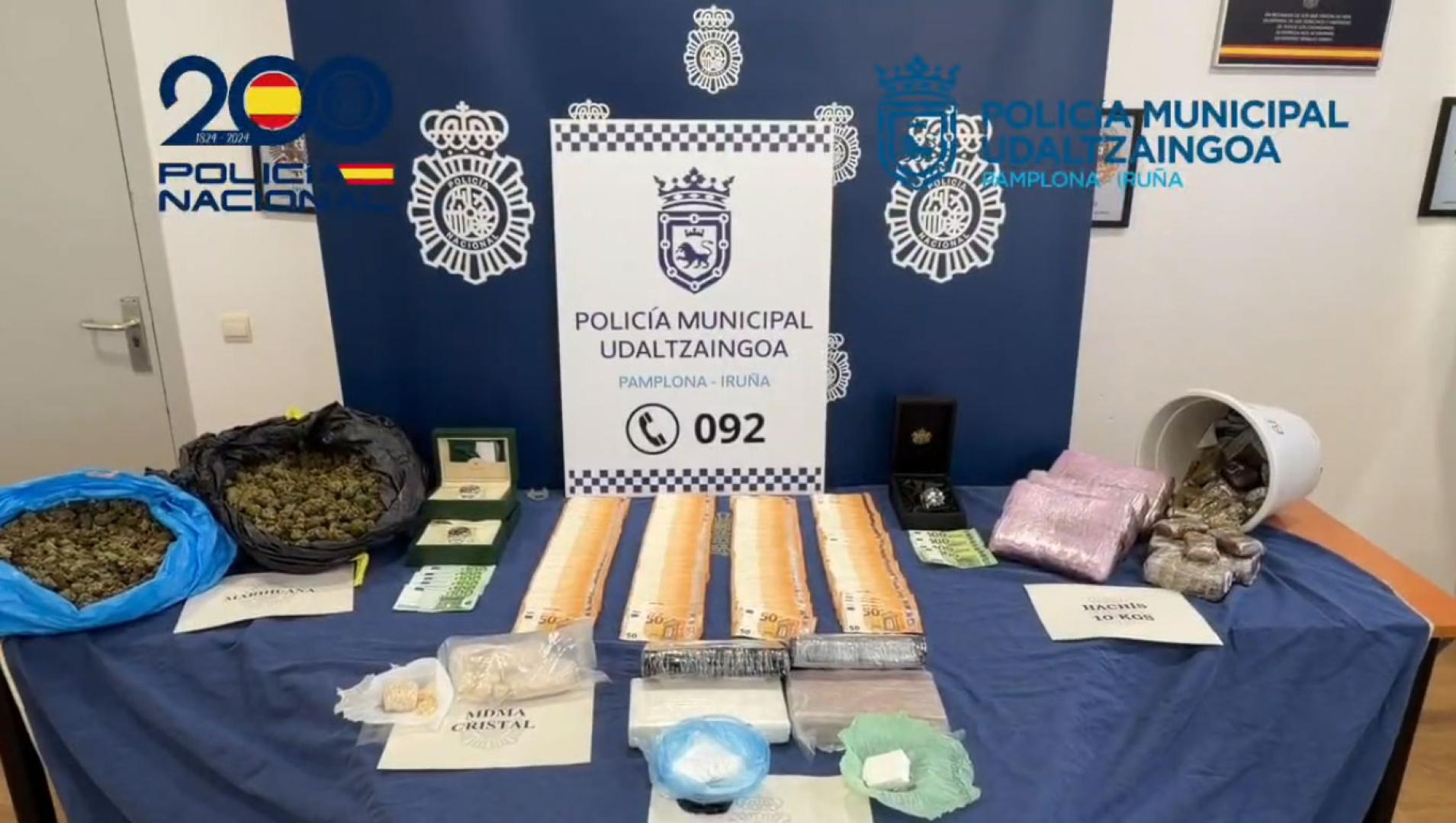 Vídeo de la 'Operación Silver' contra el tráfico de estupefacientes: detenidas 37 personas que tenían previsto distribuir la droga durante San Fermín