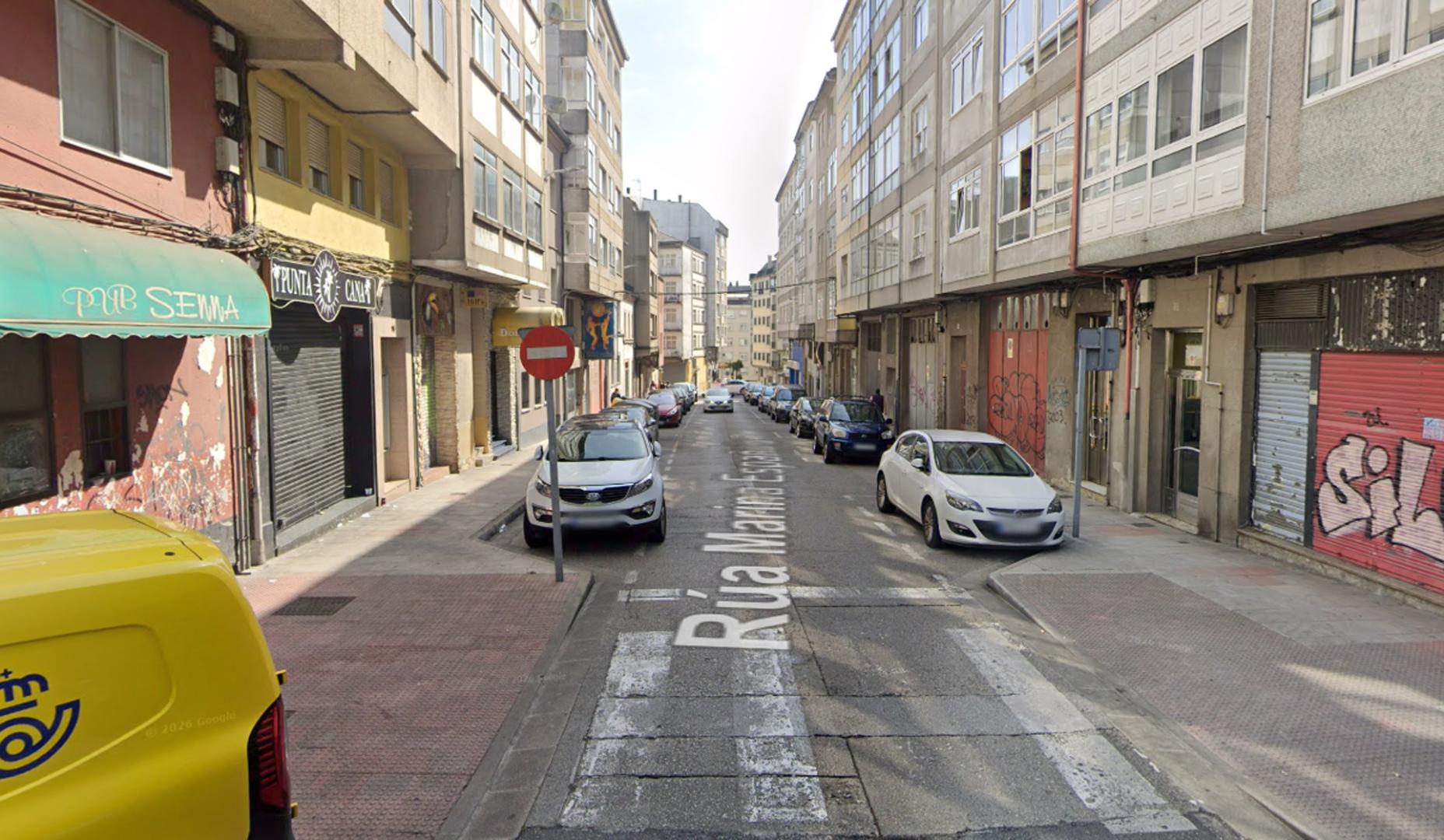 Rúa Marina Española, donde han tenido lugar los hechos