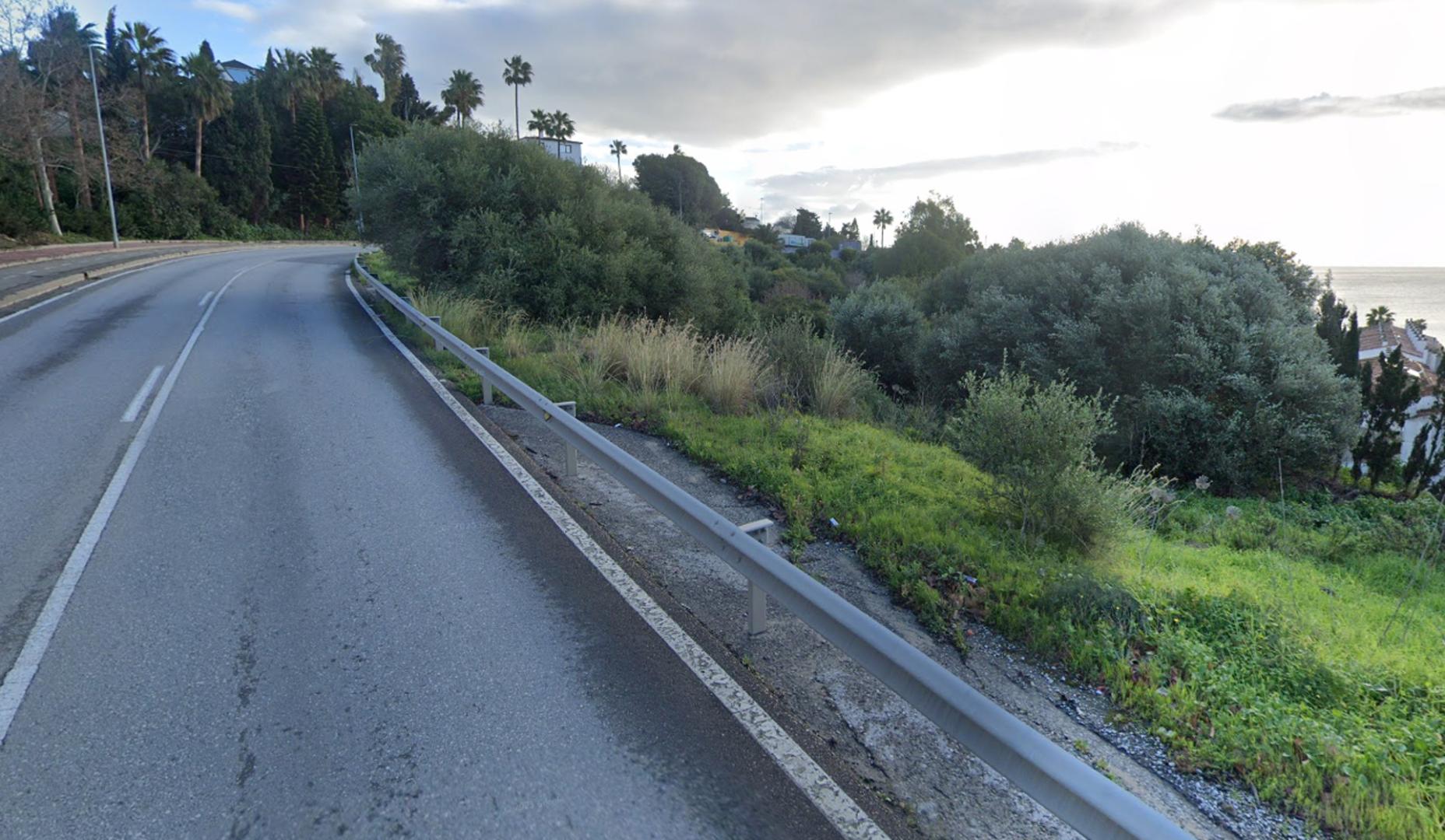 Carretera de Getares de la localidad algecireña donde ha tenido lugar el suceso