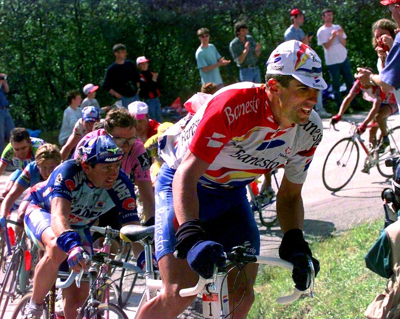 Miguel Induráin, en la etapa de Les Arcs del Tour de Francia de 1996.