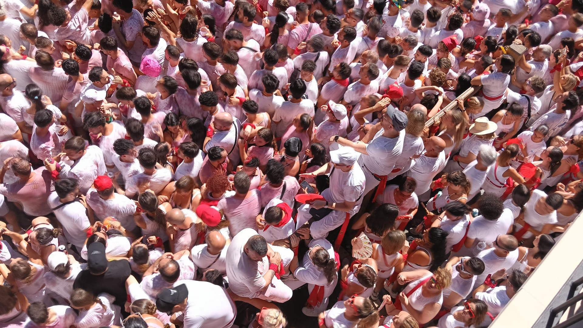 Esta es la imagen desde Casa Seminario diez minutos antes del chupinazo de San Fermín 2026