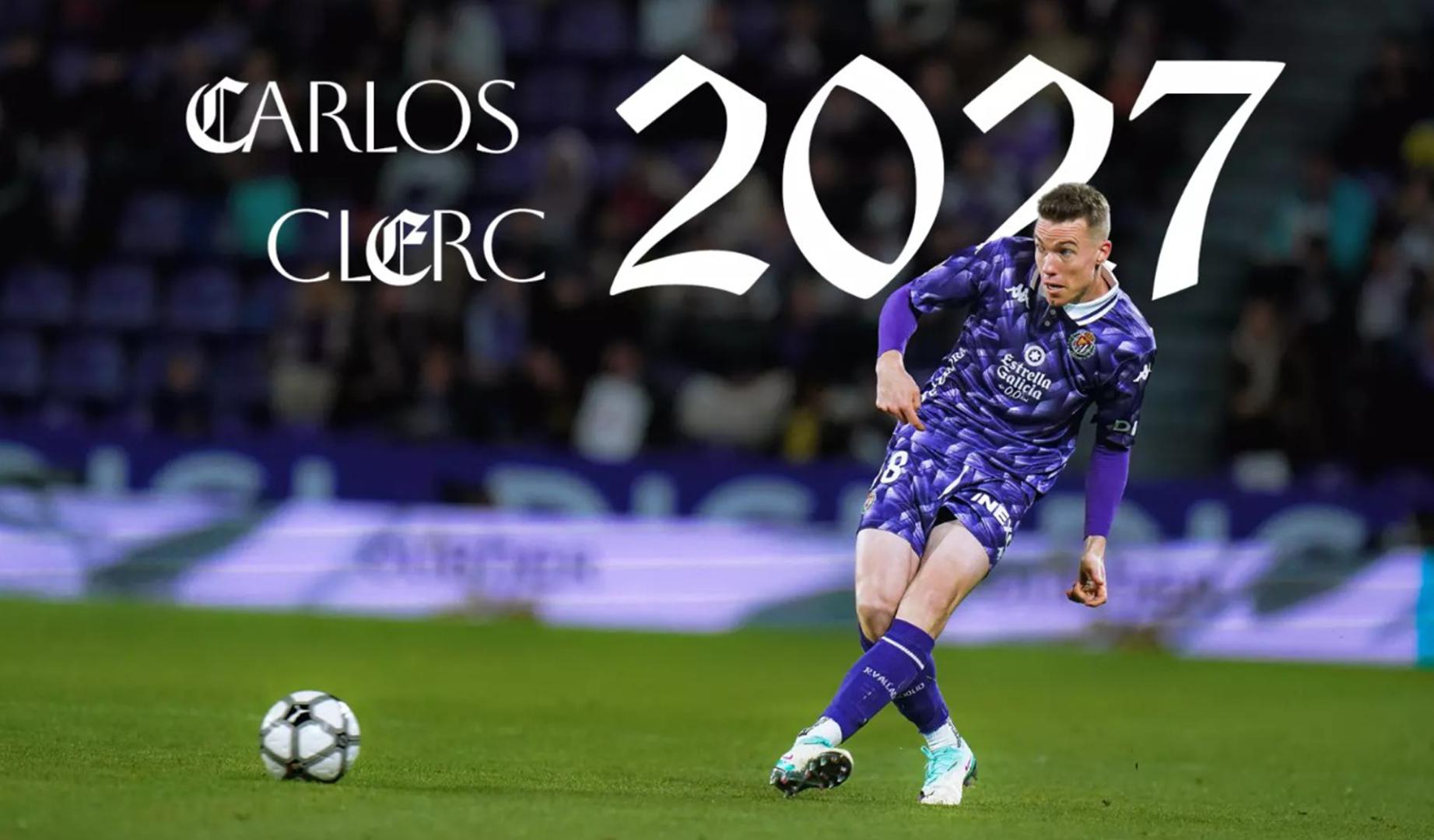 Carlos Clerc amplía su vinculación con el Real Valladolid hasta 2027