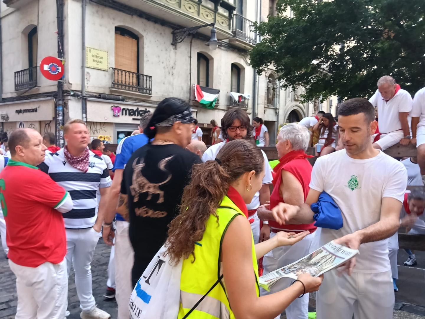 Vendiendo Diario de Navarra con Joe Distler como testigo de excepción.