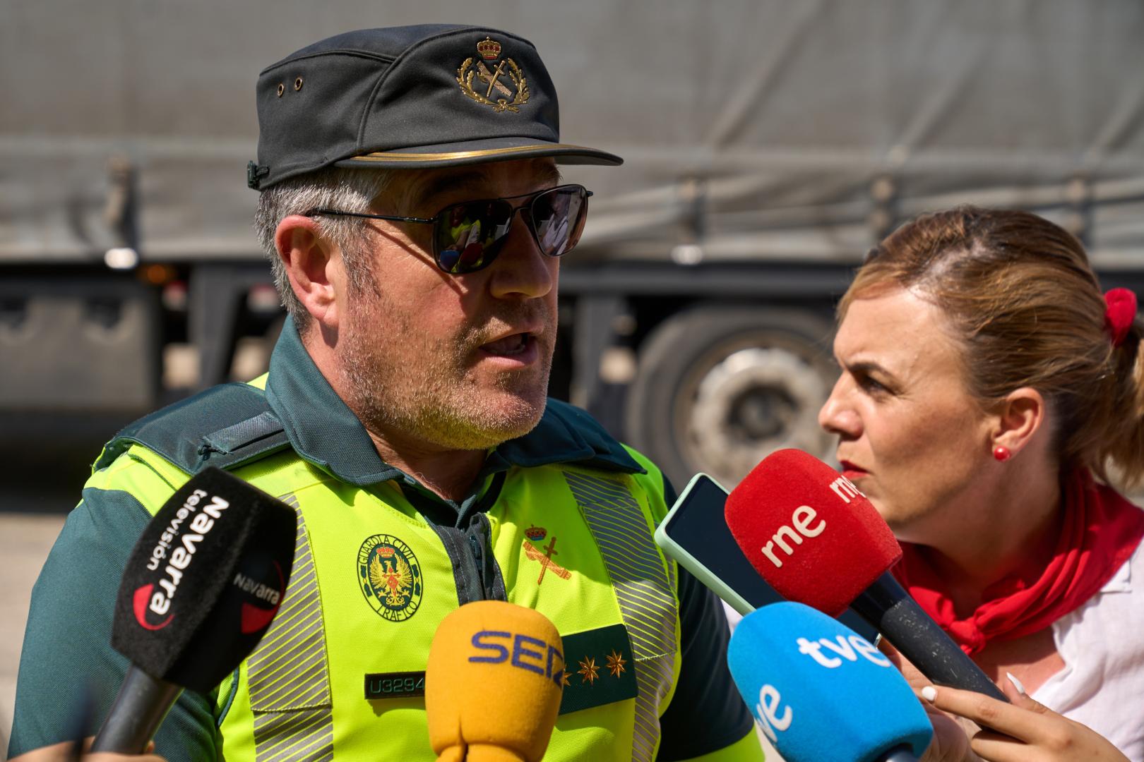El coronel de la Guardia Civil Agustín Aznárez, responsable de la Agrupación de Tráfico