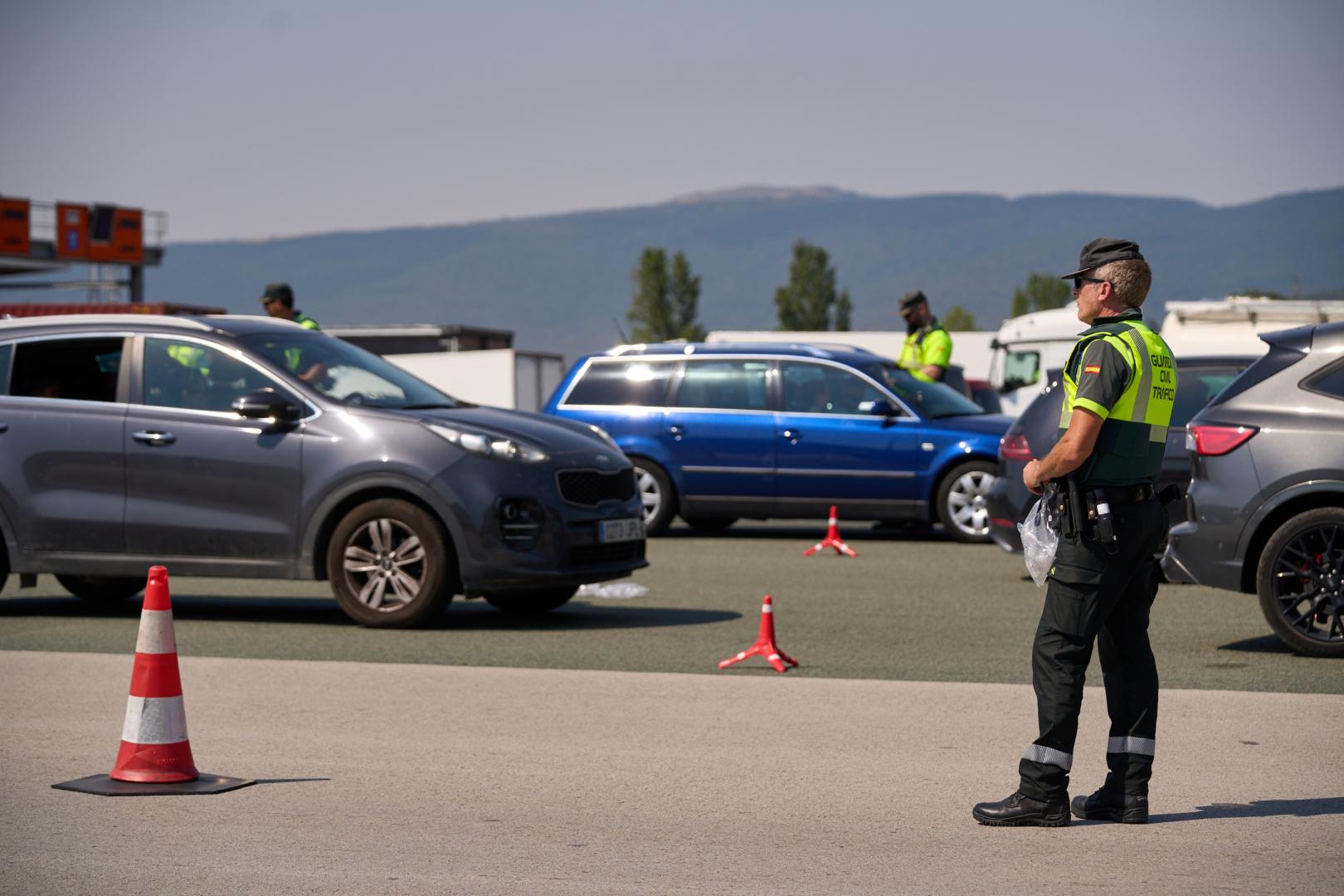 Control de alcohol y drogas de Guardia Civil en San Fermín 2026