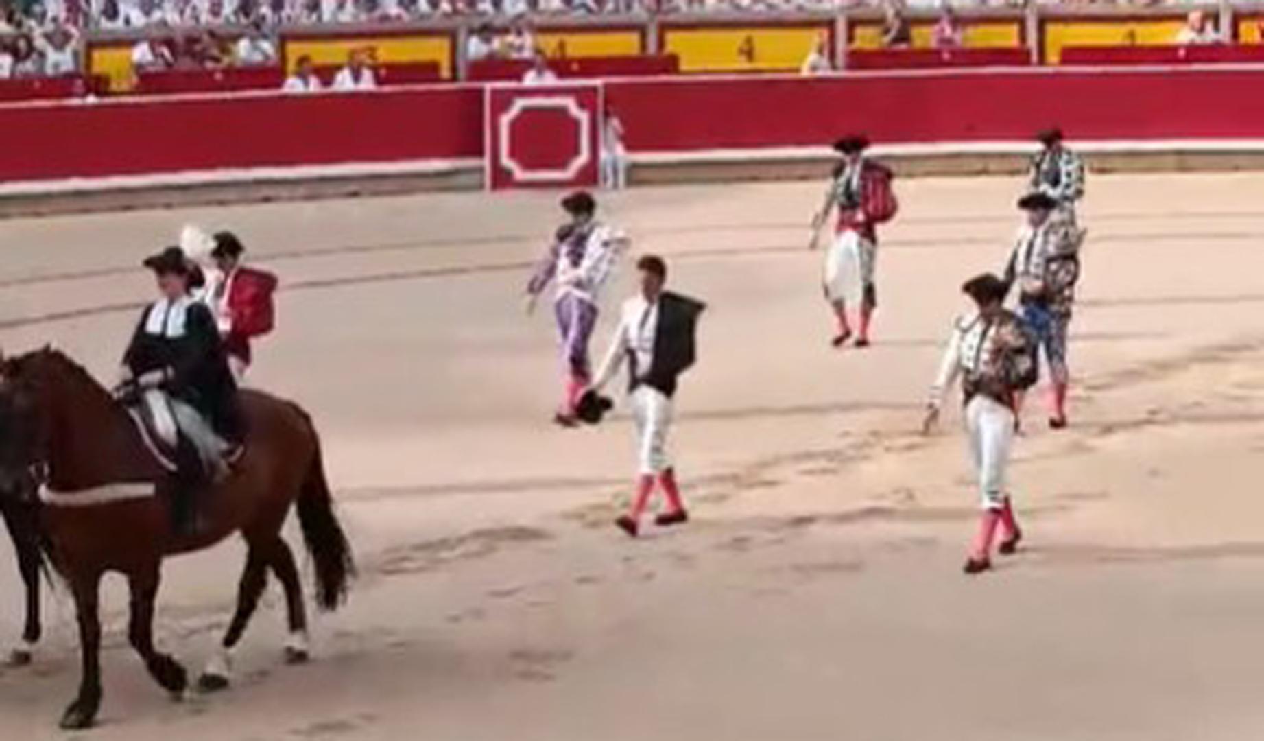 Inicio del quinto festejo de la feria del toro