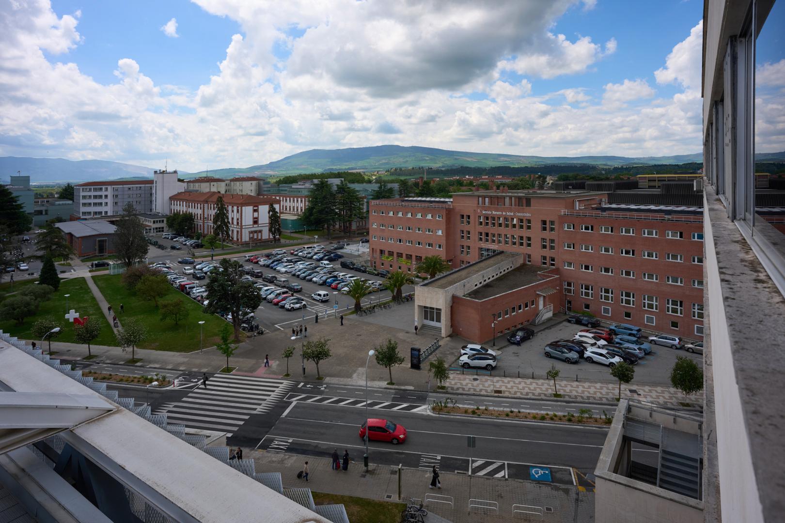 Vista de parte del Hospital Universitario de Navarra.