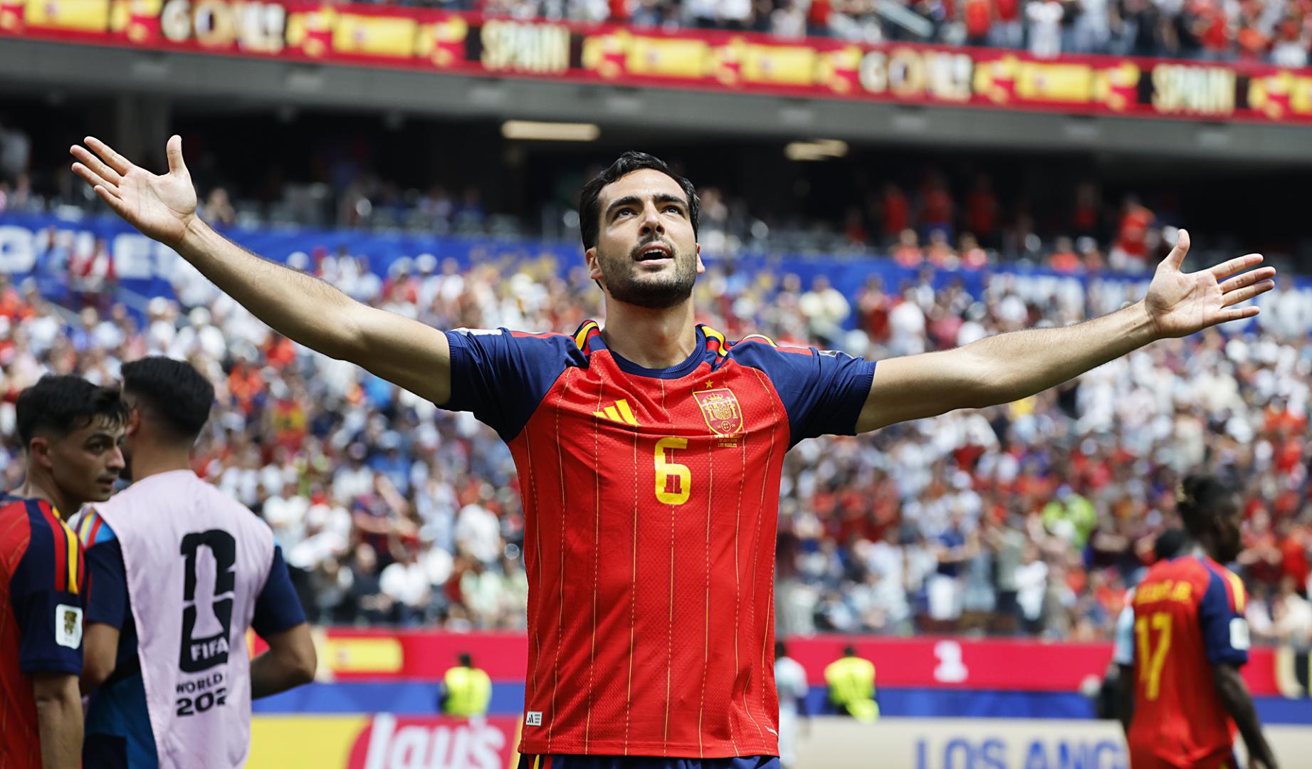 Lo hizo contra Portugal y repitió contra Bélgica. Merino mete a España en la semifinal del Mundial 2026