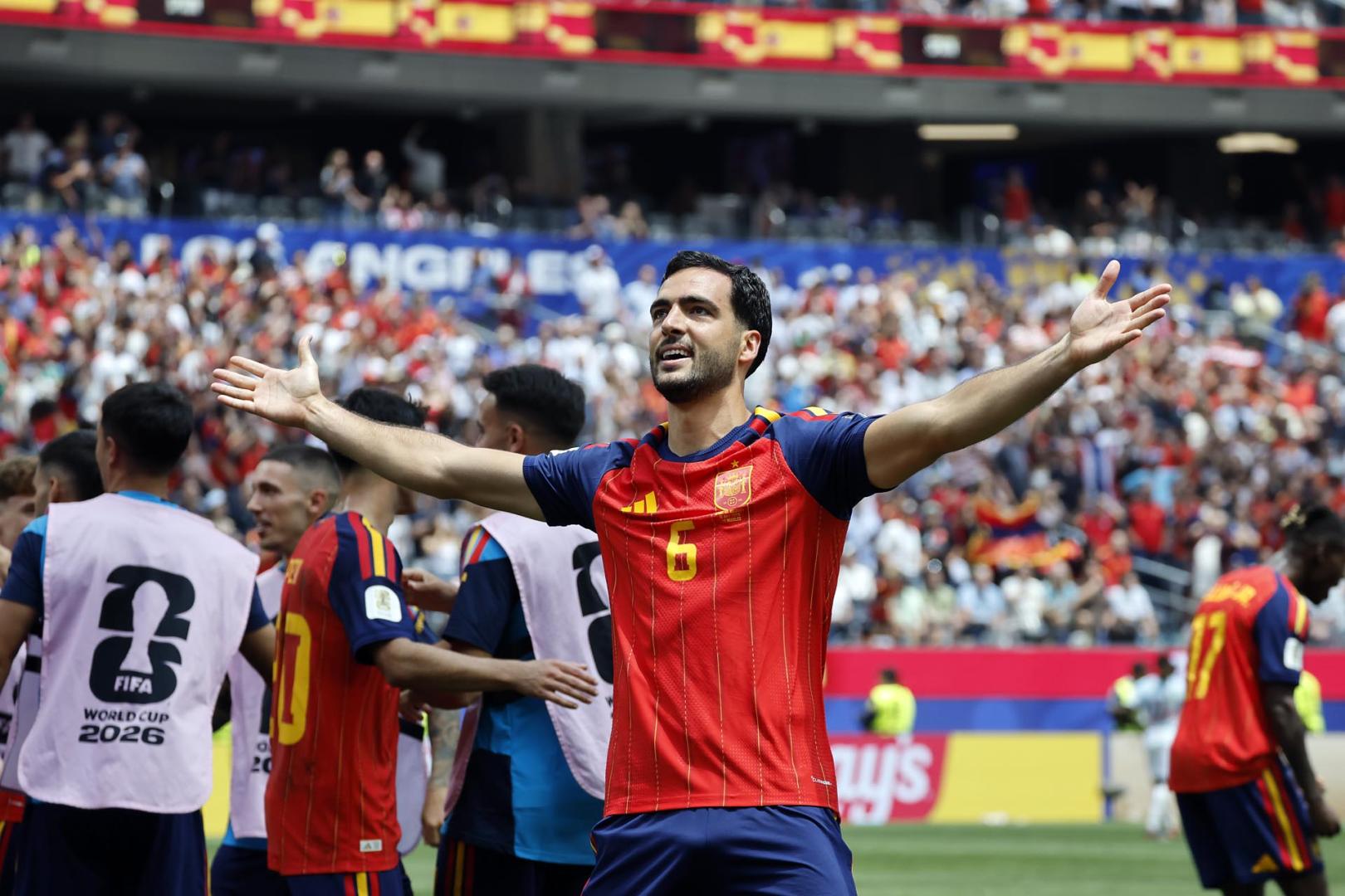 España consiguió el pase a la semifinal del Mundial 2026 tras derrotar a Bélgica en cuartos por 2-1 con goles de Fabián y Mikel Merino